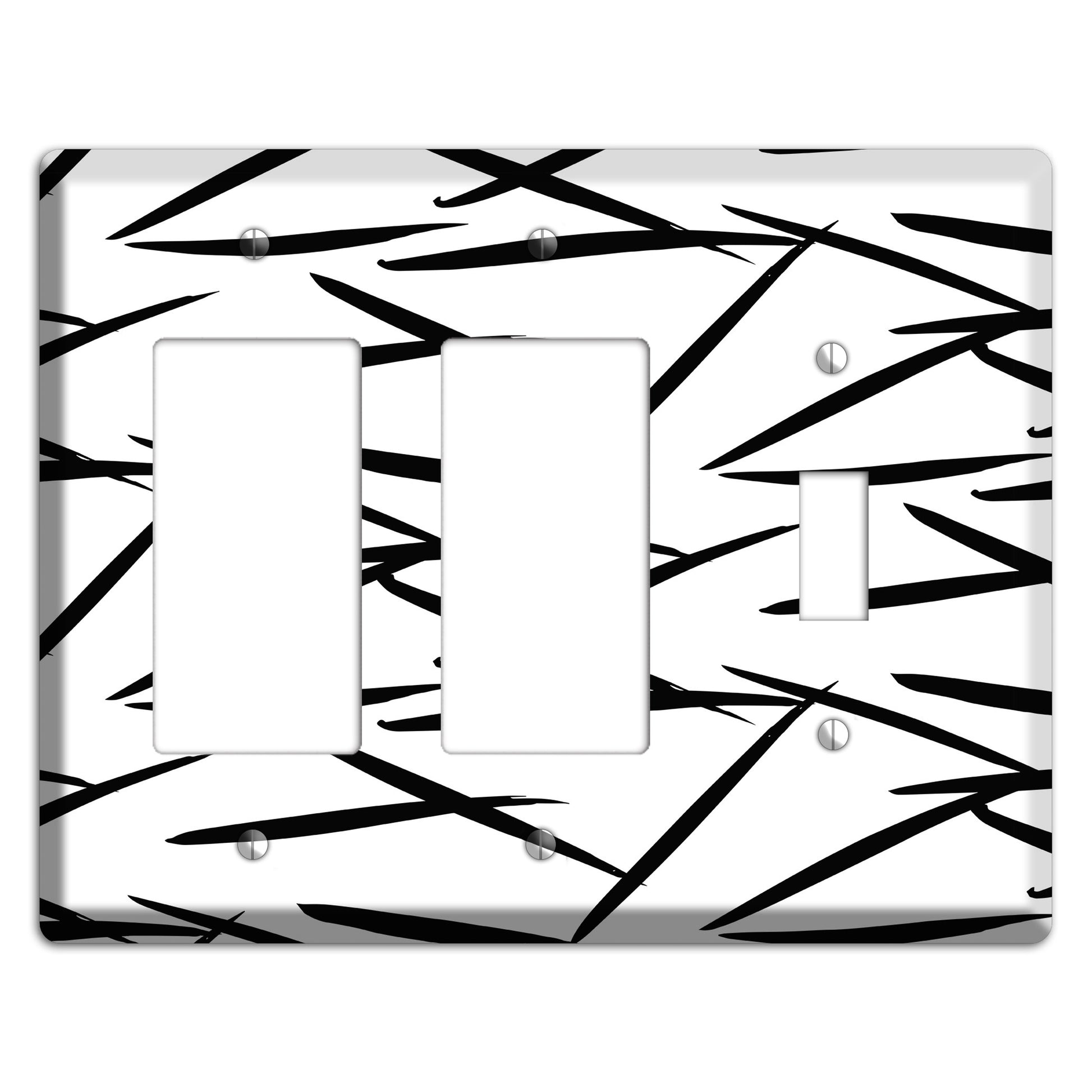 Ink Brushstrokes 3 2 Rocker / Toggle Wallplate