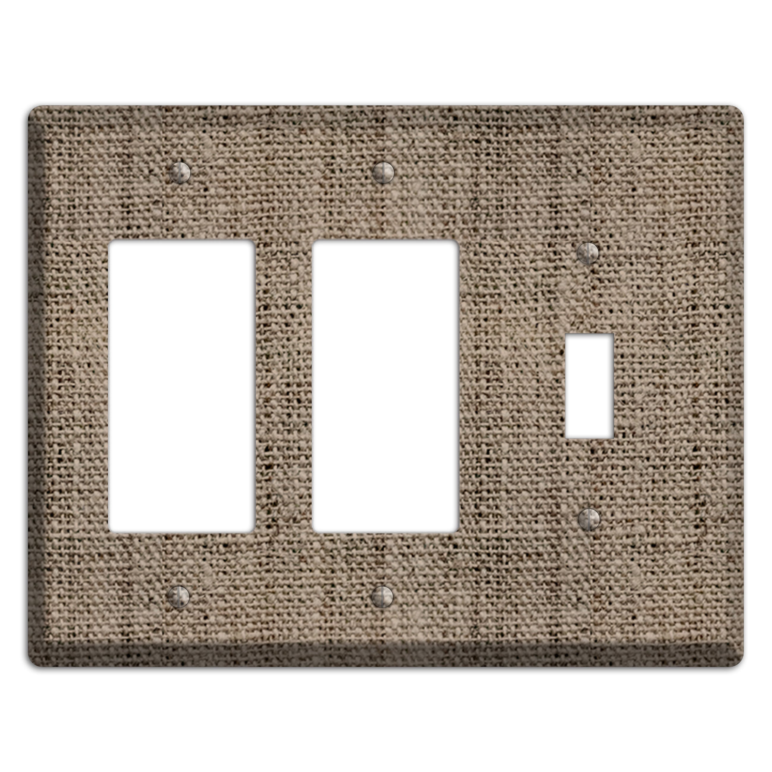Sand Dune Burlap 2 Rocker / Toggle Wallplate