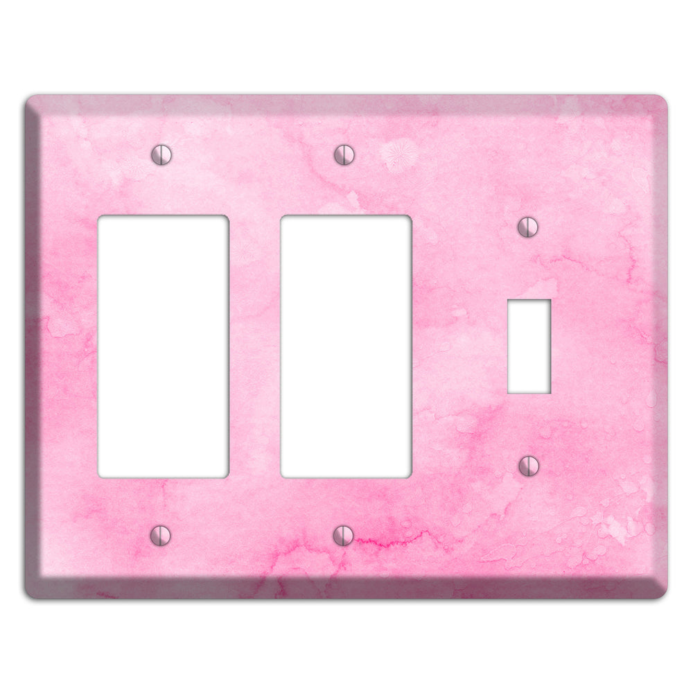 Cinderella Pink Texture 2 Rocker / Toggle Wallplate