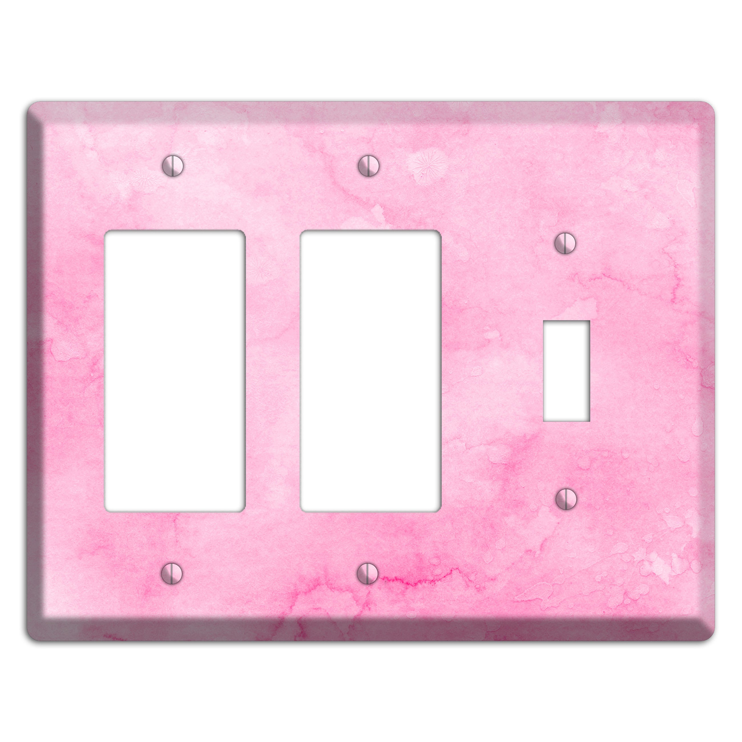 Cinderella Pink Texture 2 Rocker / Toggle Wallplate