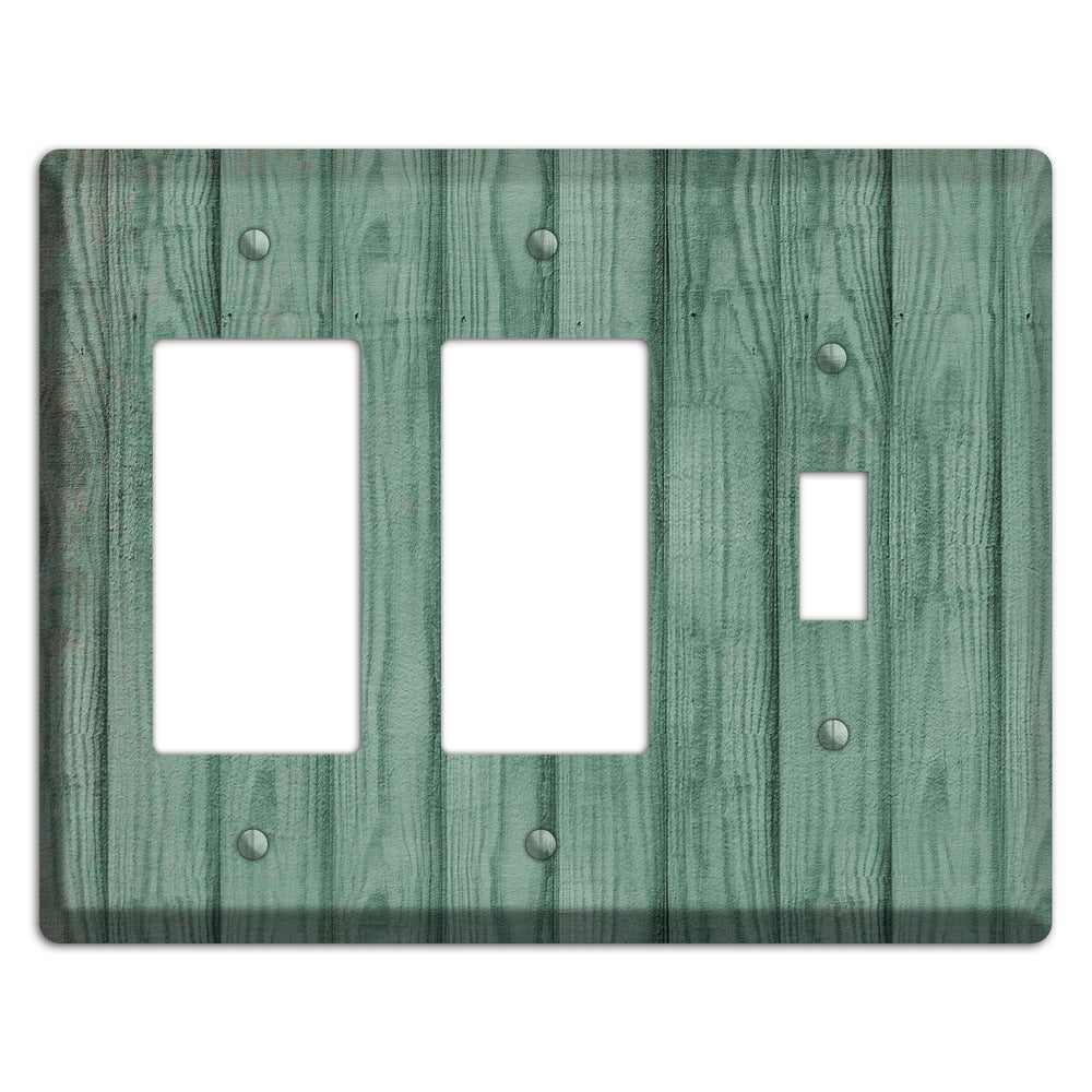 Laurel Weathered Wood 2 Rocker / Toggle Wallplate