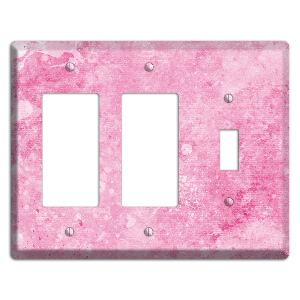 Wewak Pink Texture 2 Rocker / Toggle Wallplate