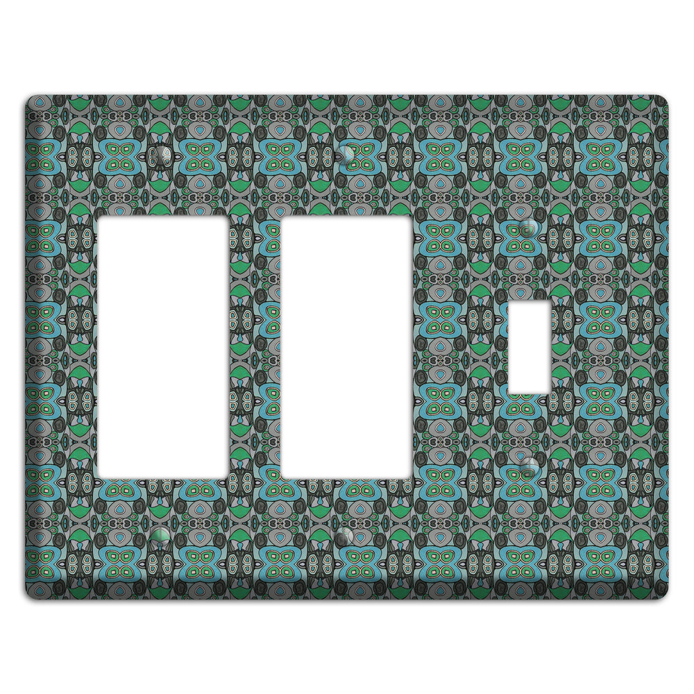 Green Tapestry 2 Rocker / Toggle Wallplate