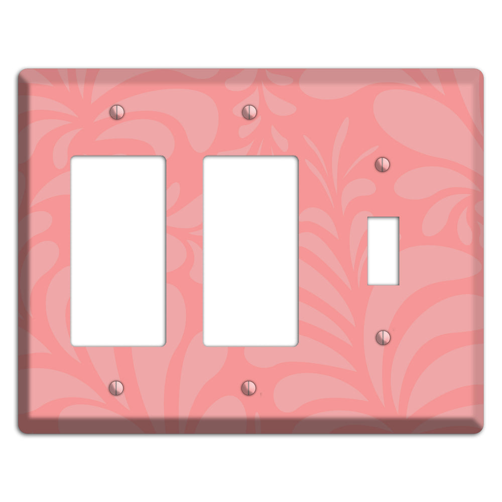 Pink Herati 2 Rocker / Toggle Wallplate