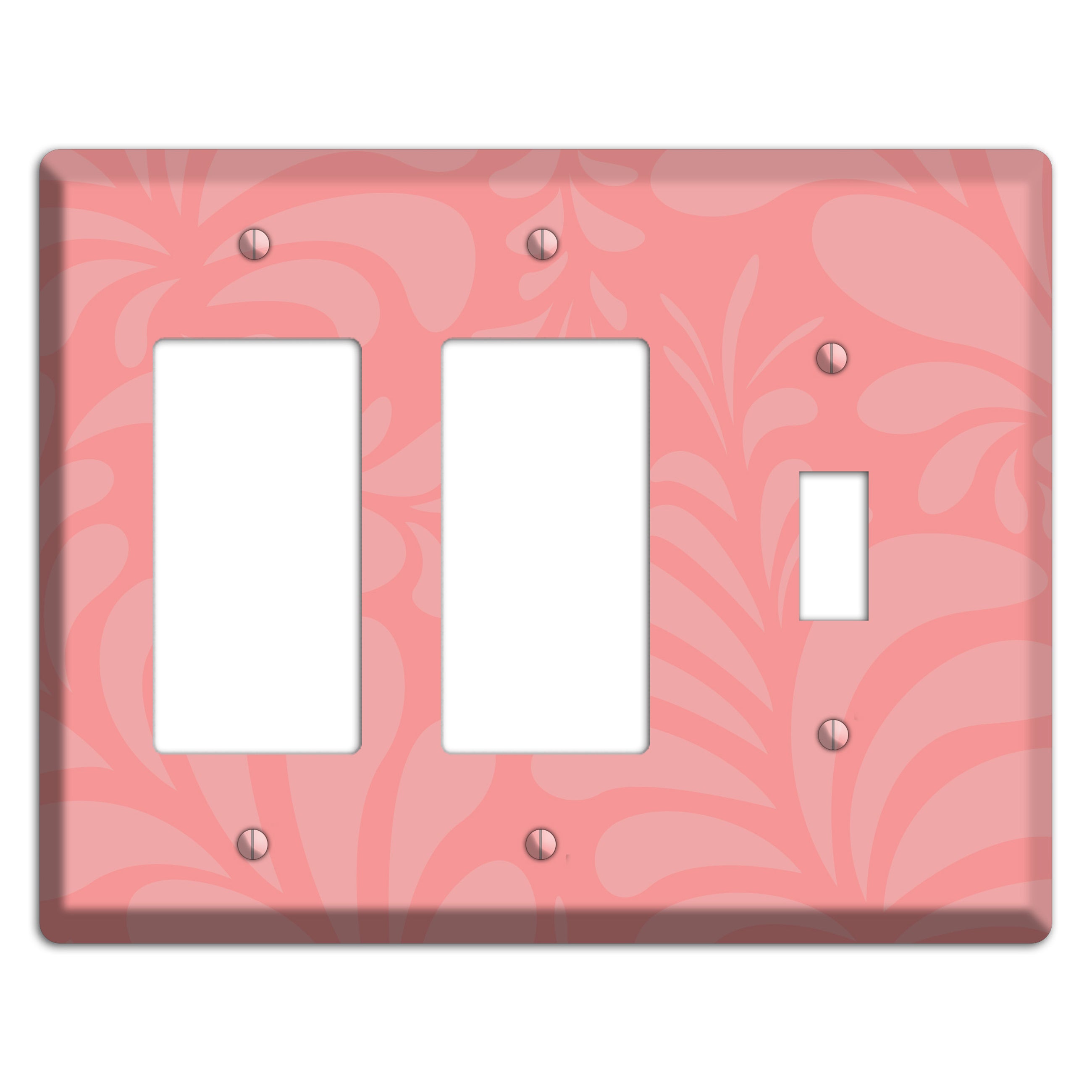 Pink Herati 2 Rocker / Toggle Wallplate