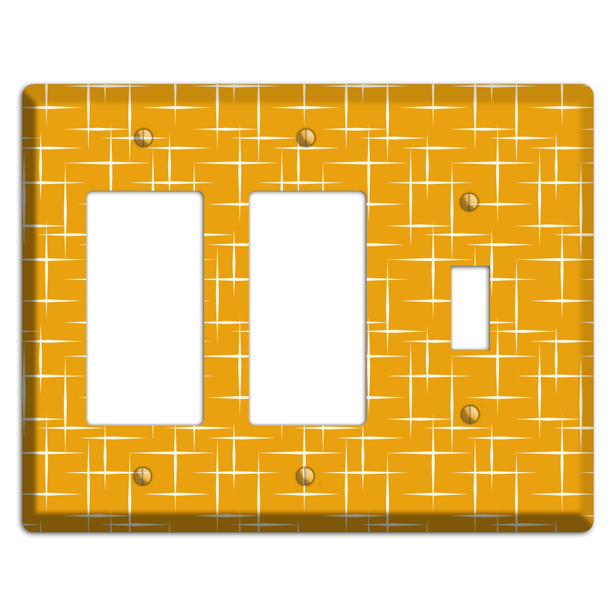 Orange Atomic 2 Rocker / Toggle Wallplate