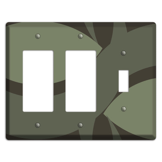 Olive Abstract 2 Rocker / Toggle Wallplate