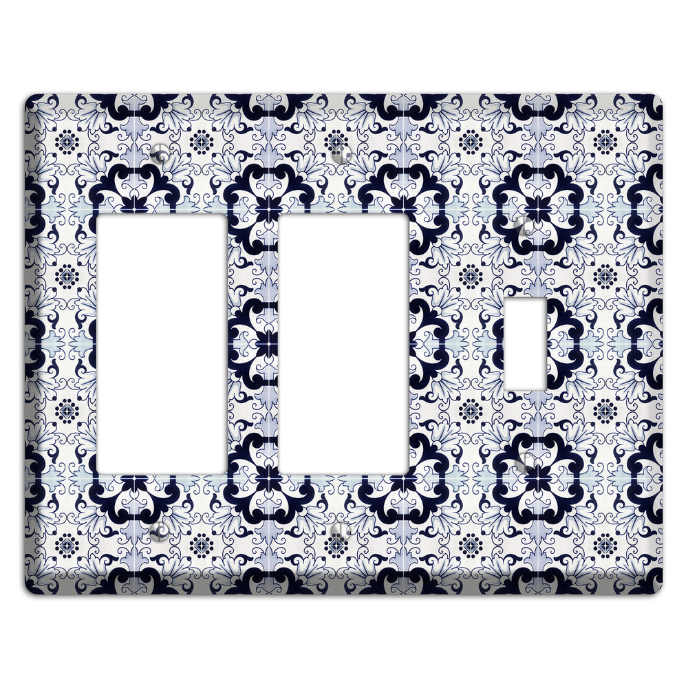 Tavira Tiles 7 2 Rocker / Toggle Wallplate