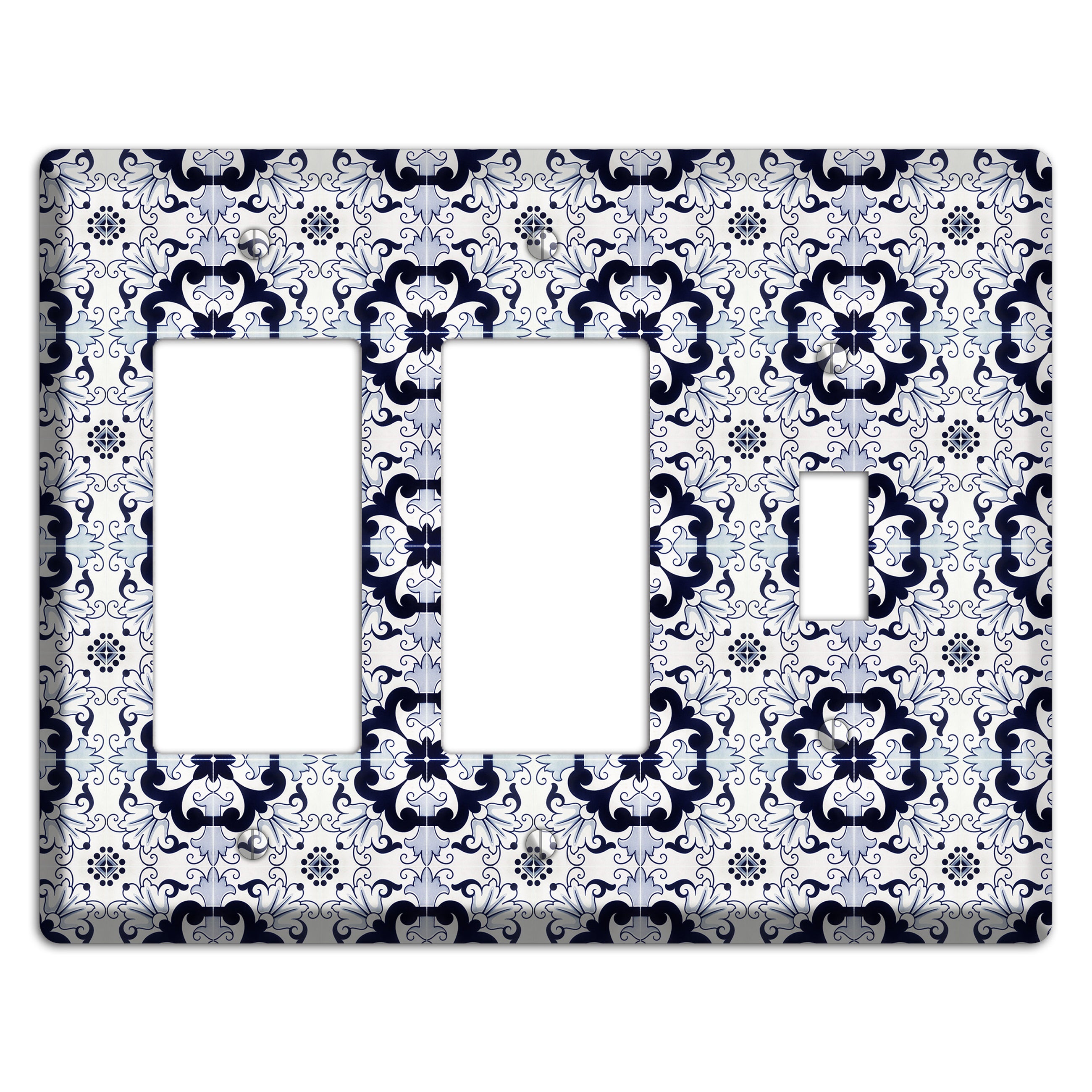 Tavira Tiles 7 2 Rocker / Toggle Wallplate