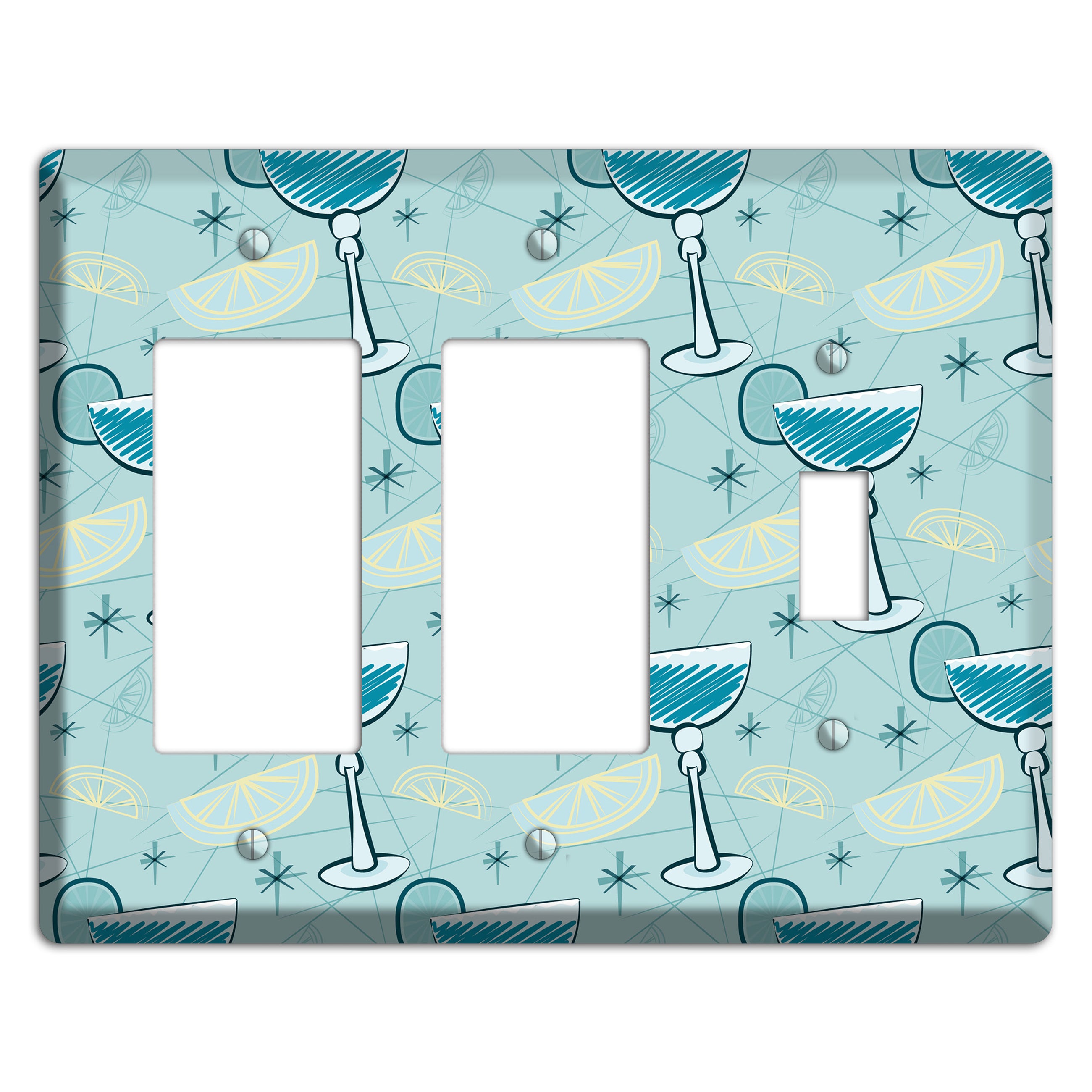 Cocktails 2 Rocker / Toggle Wallplate