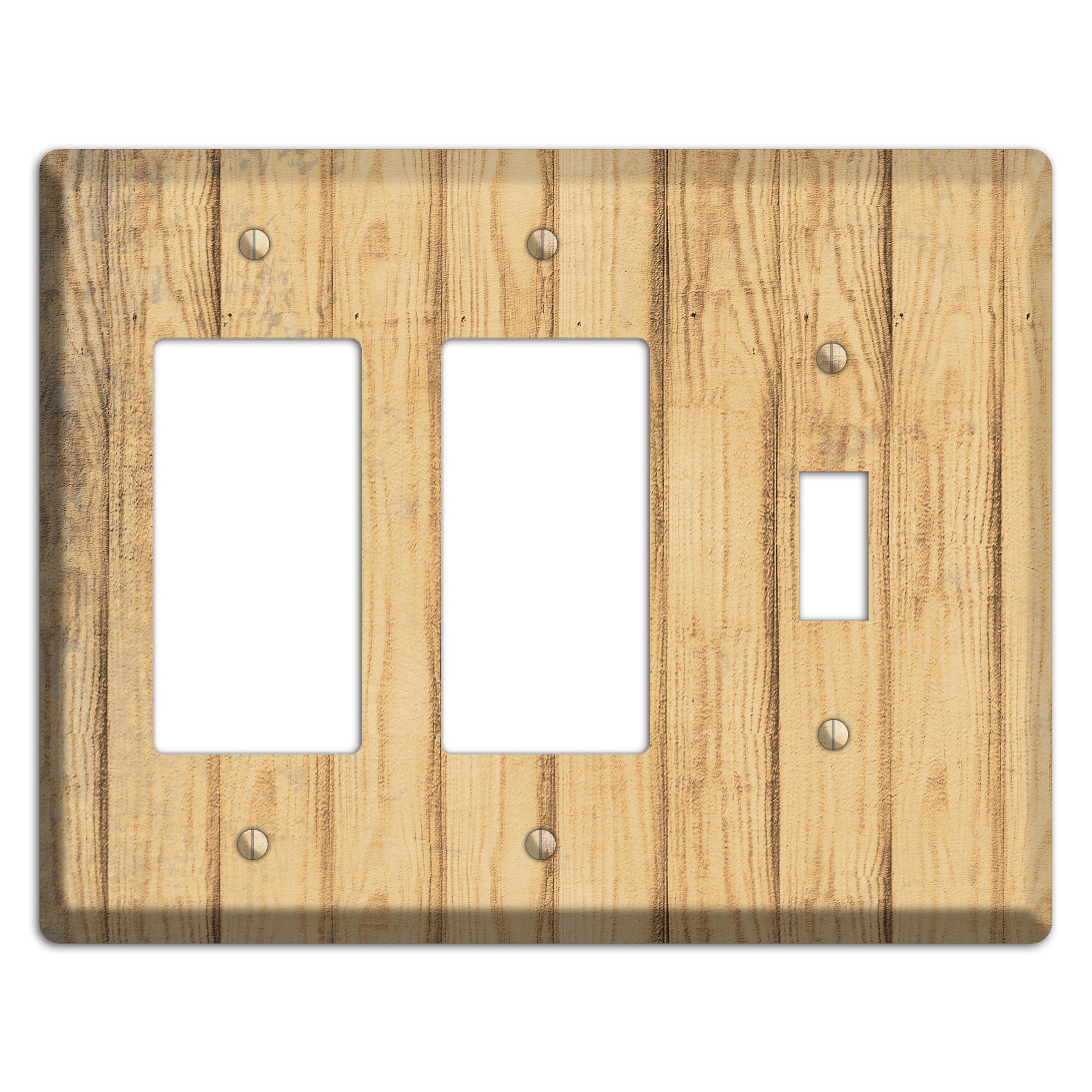 Twine Weathered Wood 2 Rocker / Toggle Wallplate
