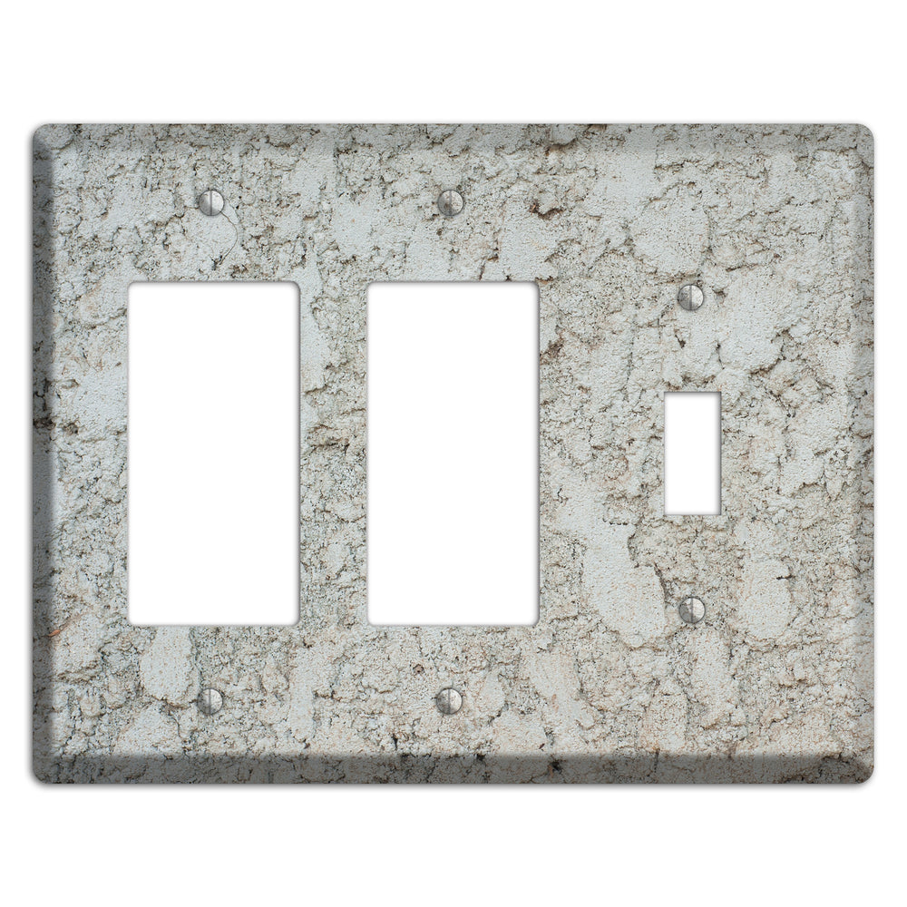 Plaster 6 2 Rocker / Toggle Wallplate