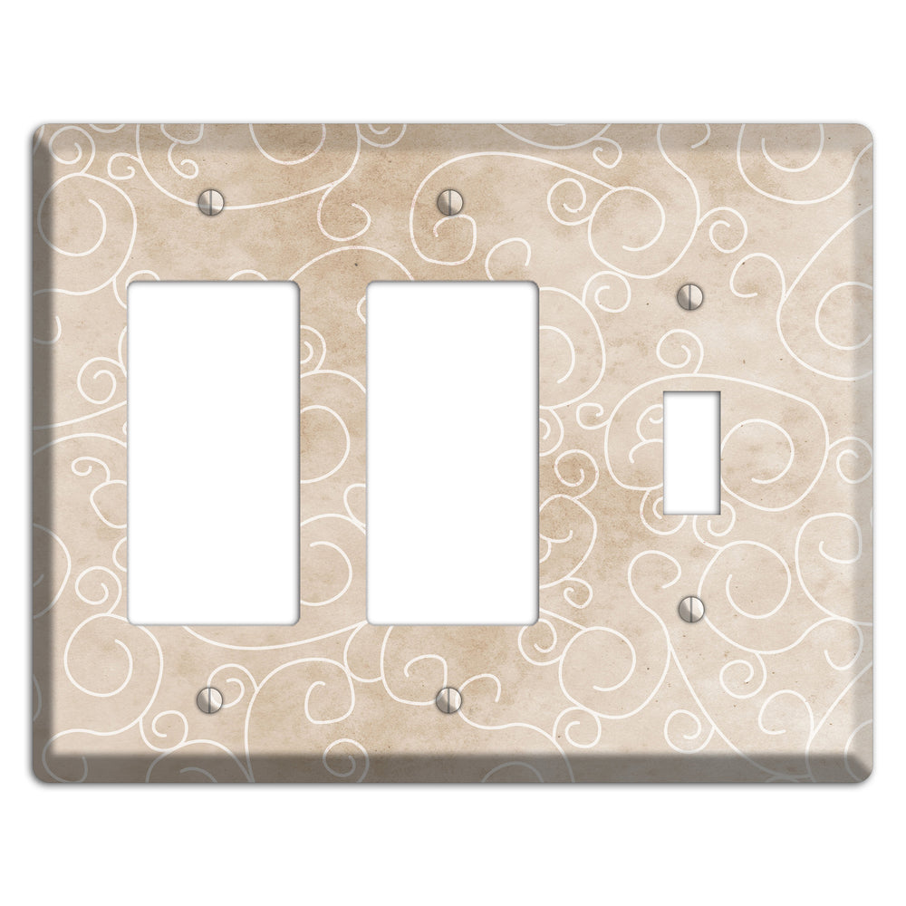 Wafer Neutral Texture 2 Rocker / Toggle Wallplate
