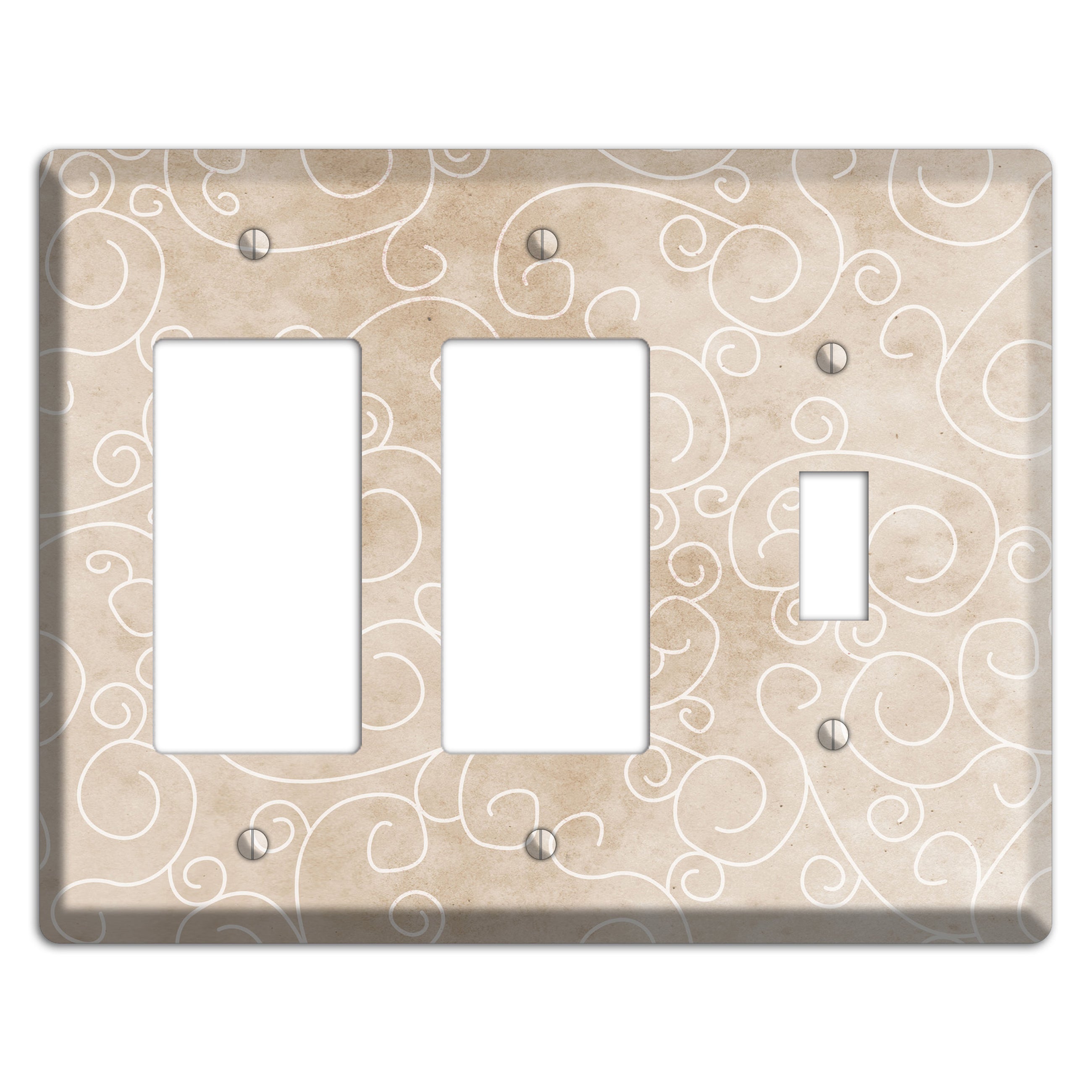 Wafer Neutral Texture 2 Rocker / Toggle Wallplate