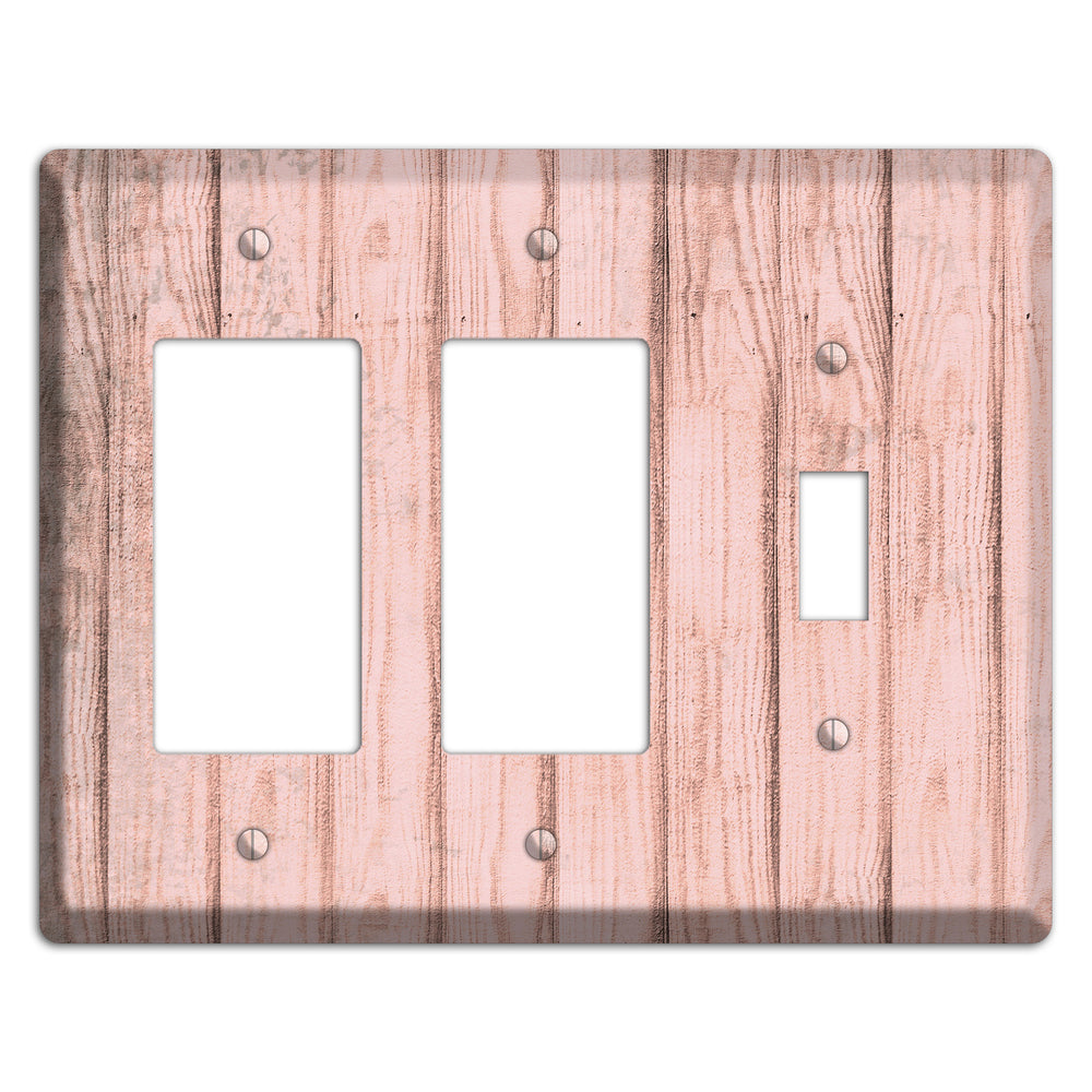 Beauty Bush Weathered Wood 2 Rocker / Toggle Wallplate