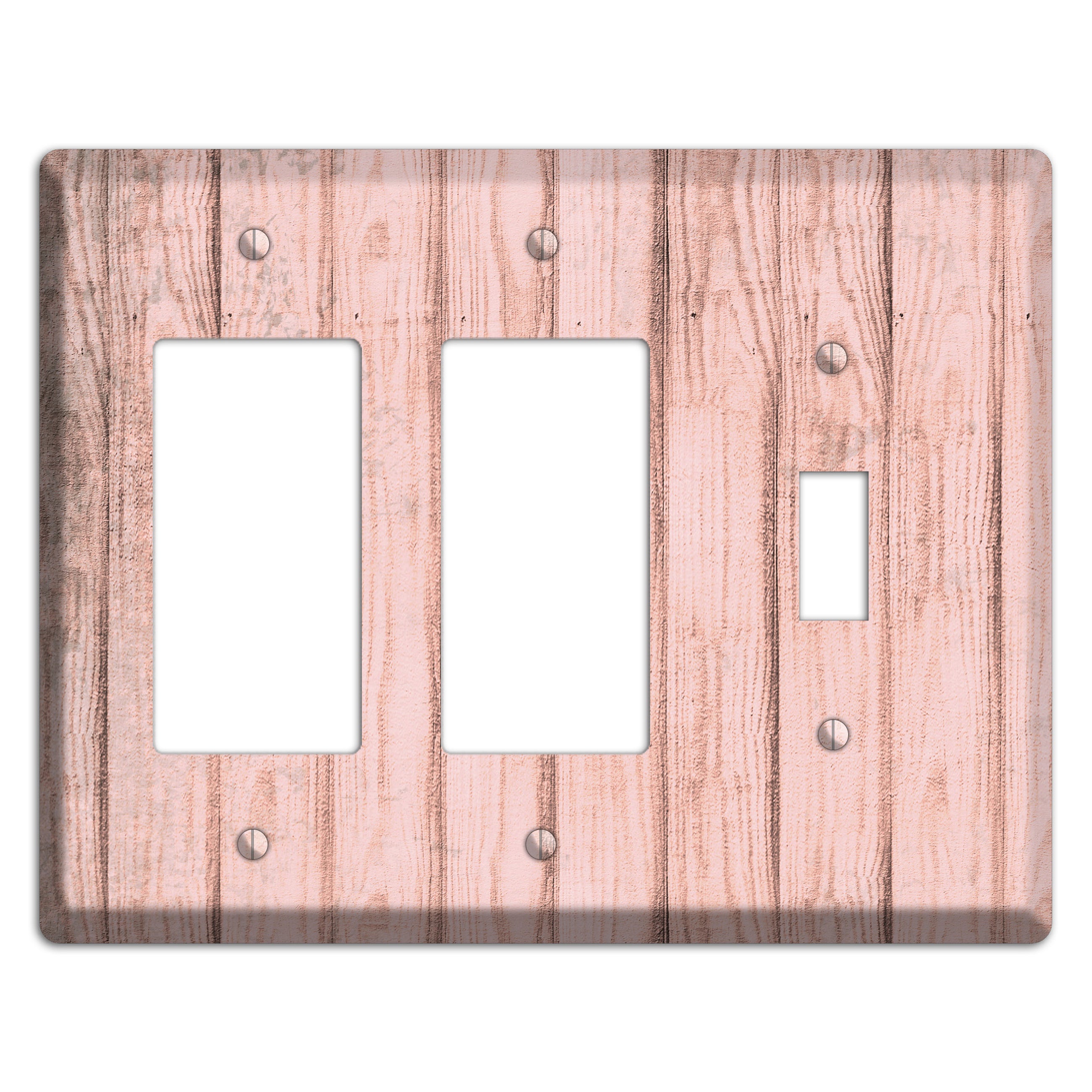 Beauty Bush Weathered Wood 2 Rocker / Toggle Wallplate