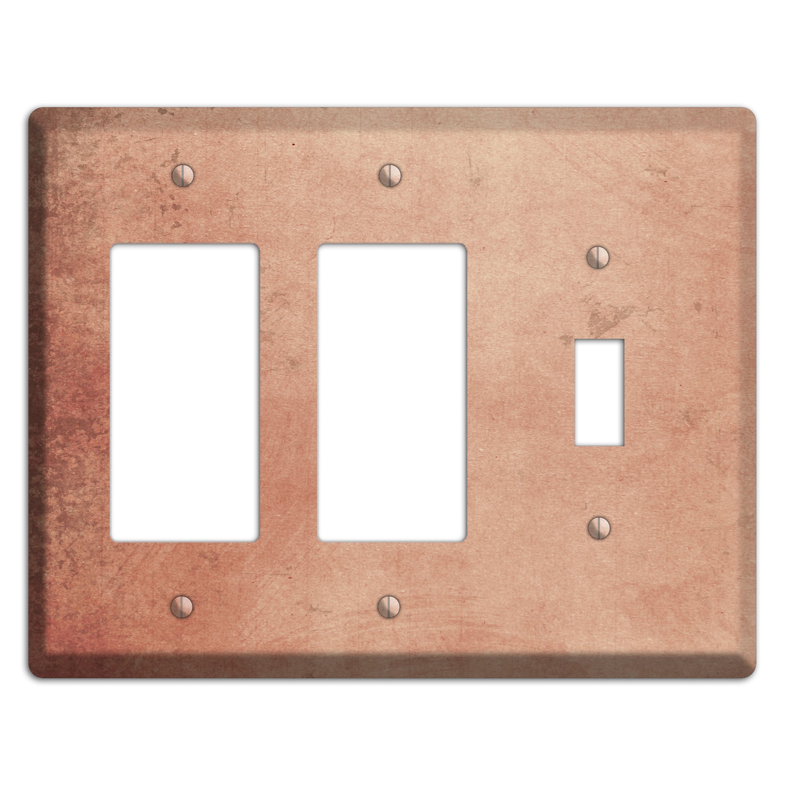 Tan Vintage Grunge 2 Rocker / Toggle Wallplate