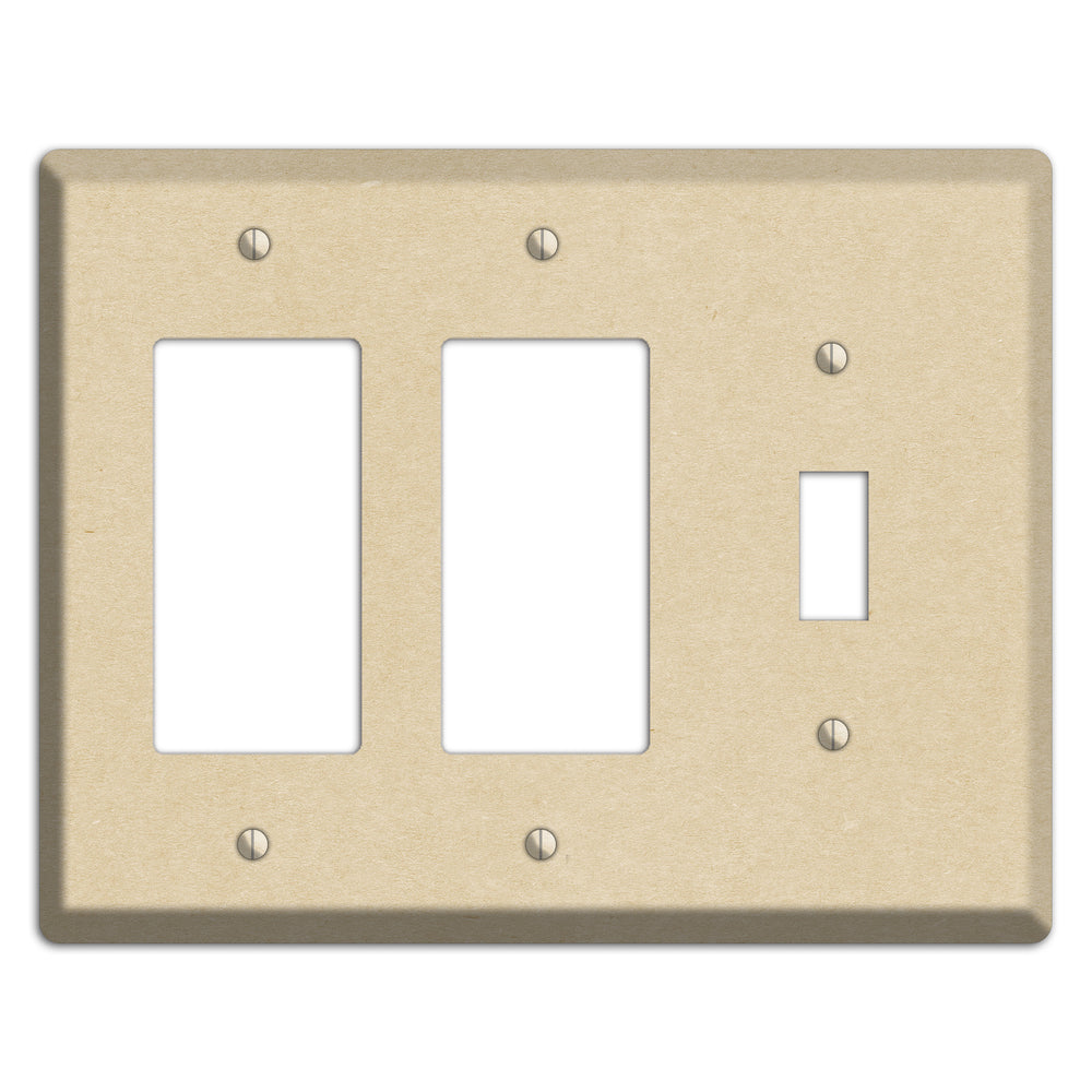 Double Pearl Lusta Kraft 2 Rocker / Toggle Wallplate