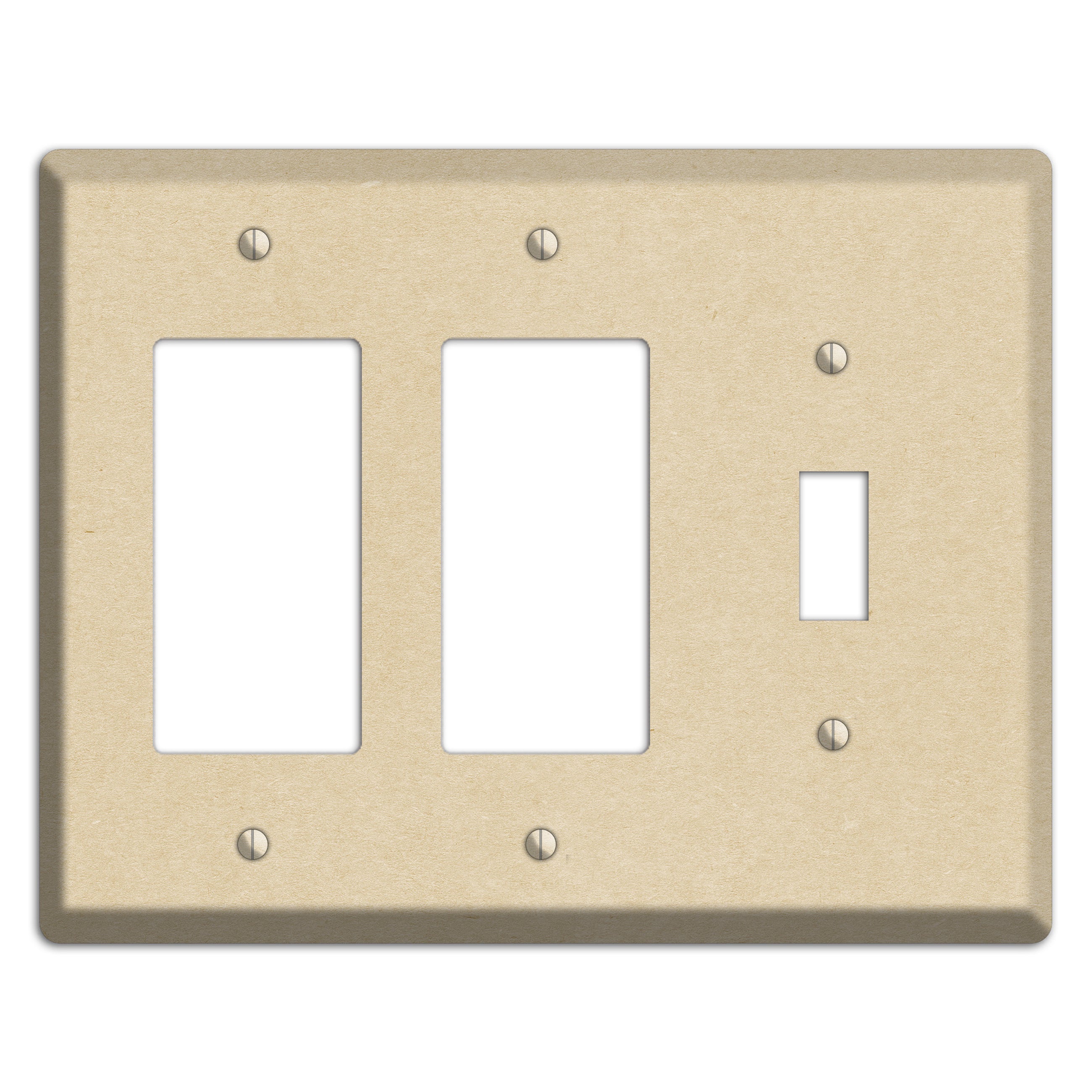 Double Pearl Lusta Kraft 2 Rocker / Toggle Wallplate