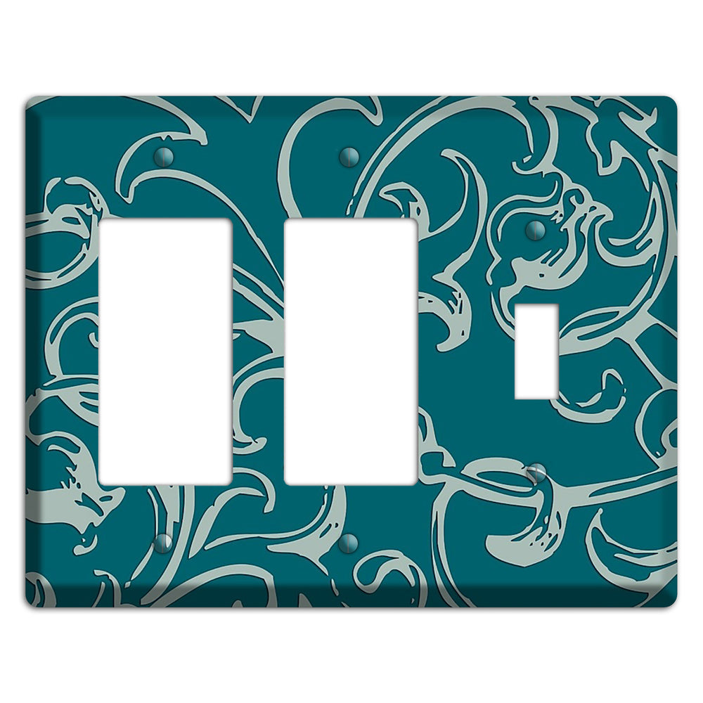 Victorian Teal 2 Rocker / Toggle Wallplate