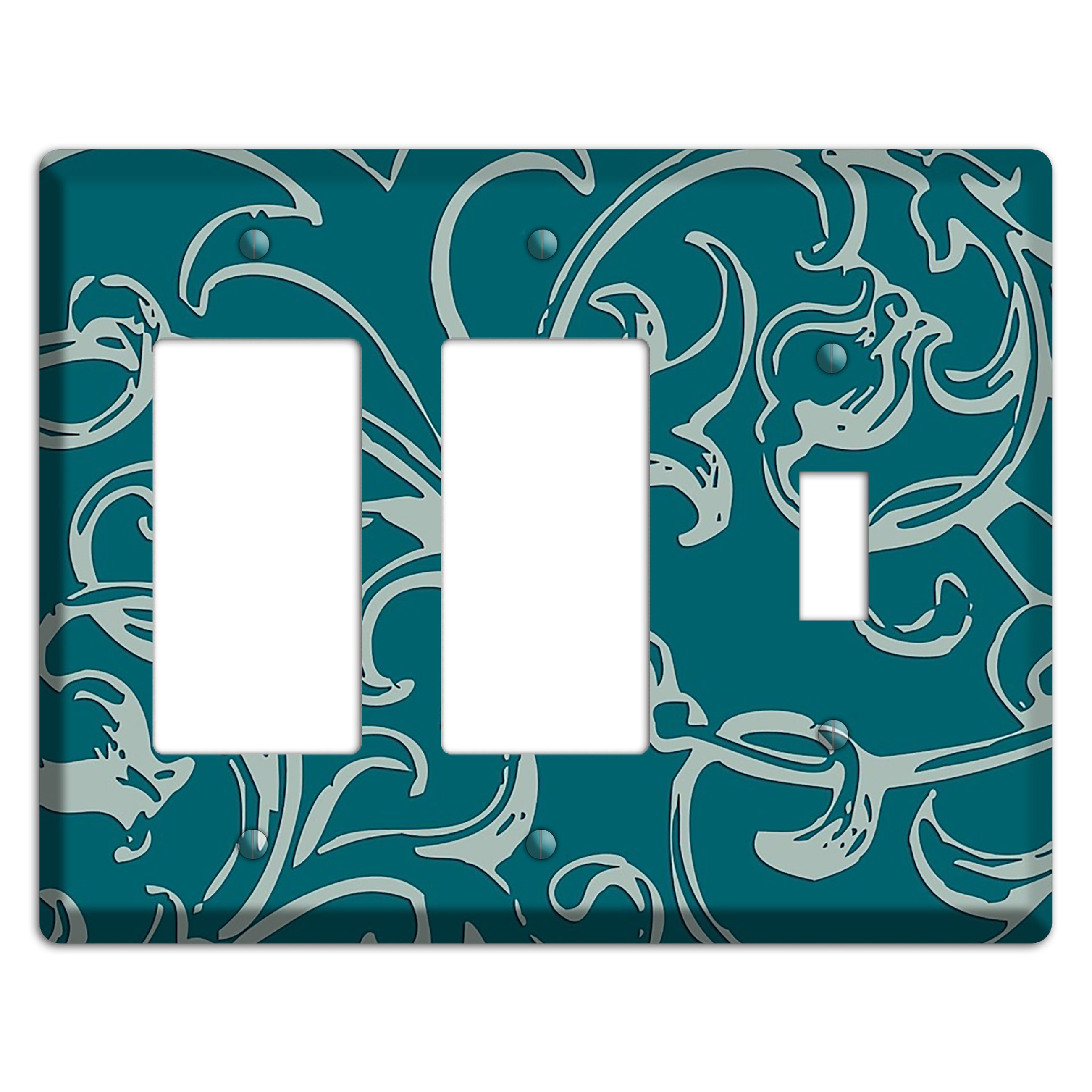 Victorian Teal 2 Rocker / Toggle Wallplate
