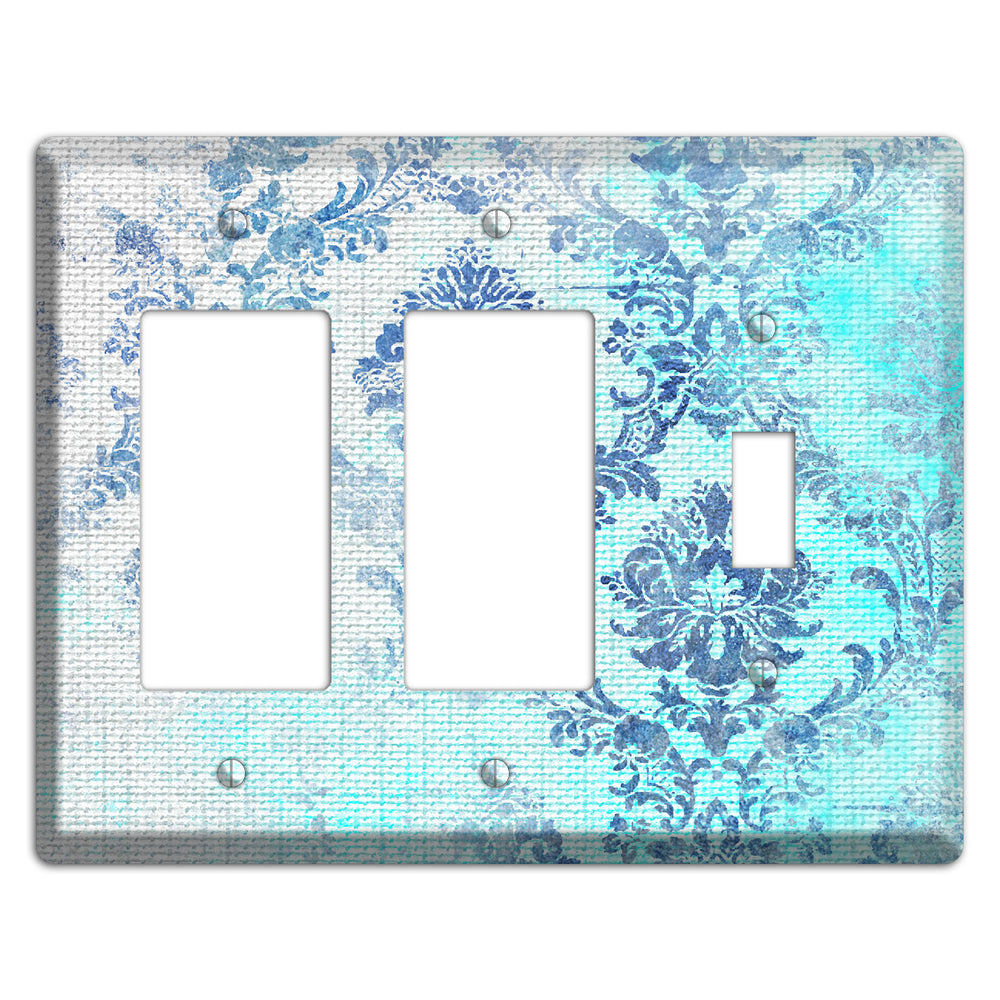 Ice Cold Whimsical Damask 2 Rocker / Toggle Wallplate