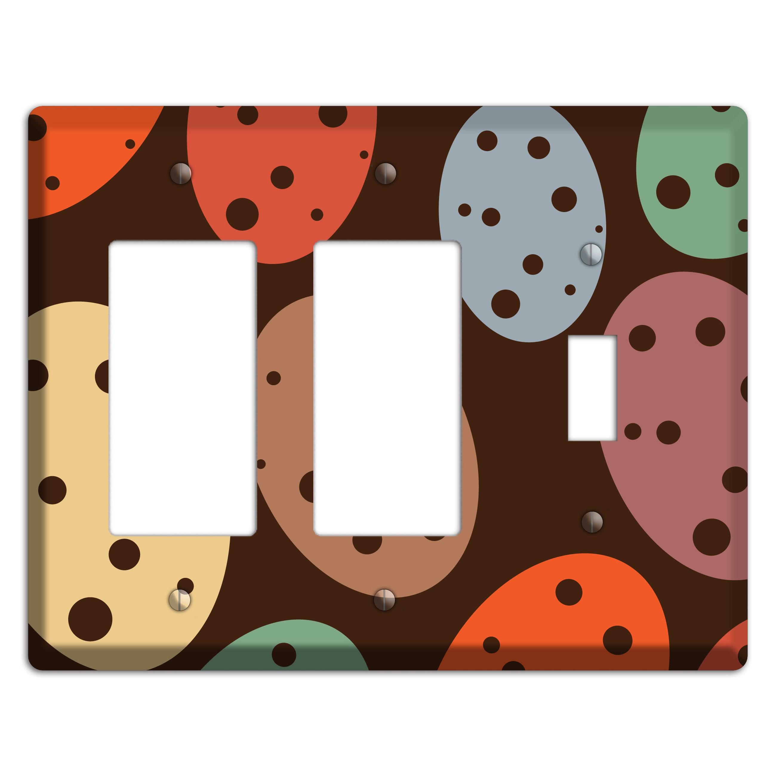 Brown Eggs 2 Rocker / Toggle Wallplate