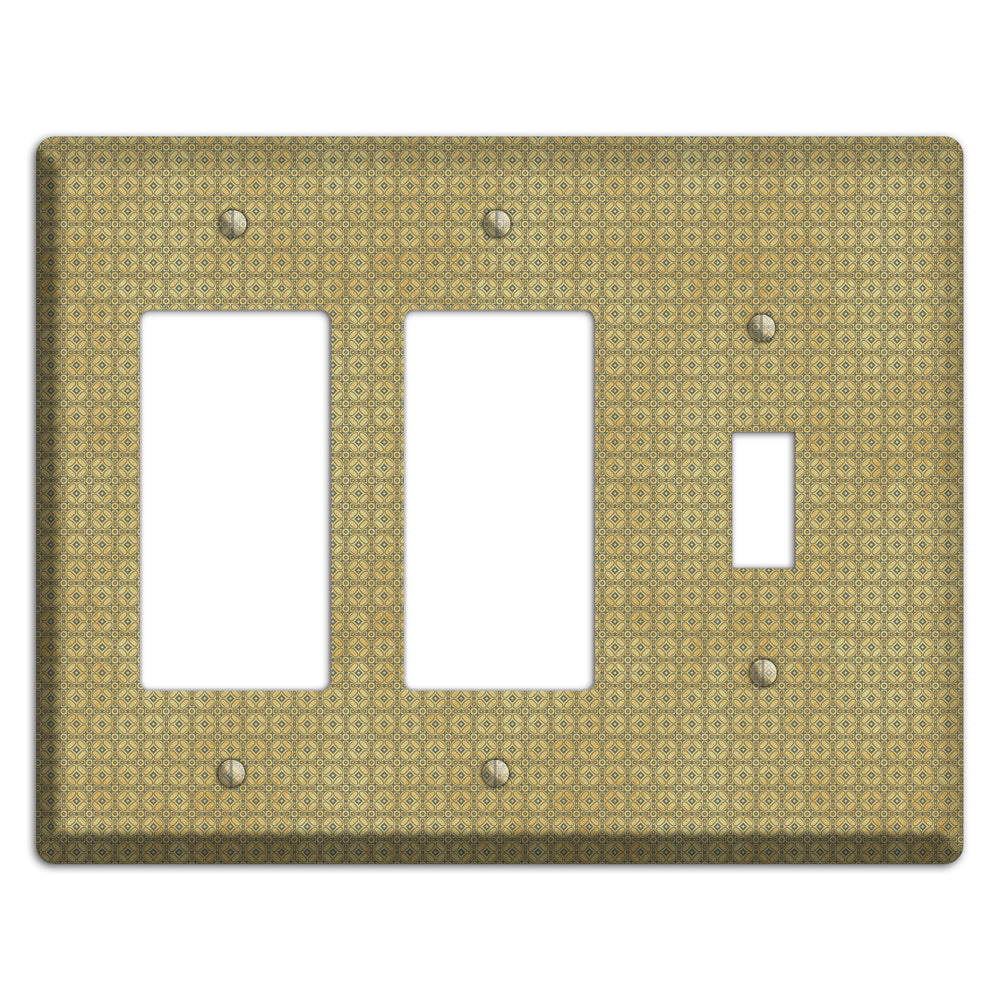Multi Beige Arabesque 2 Rocker / Toggle Wallplate