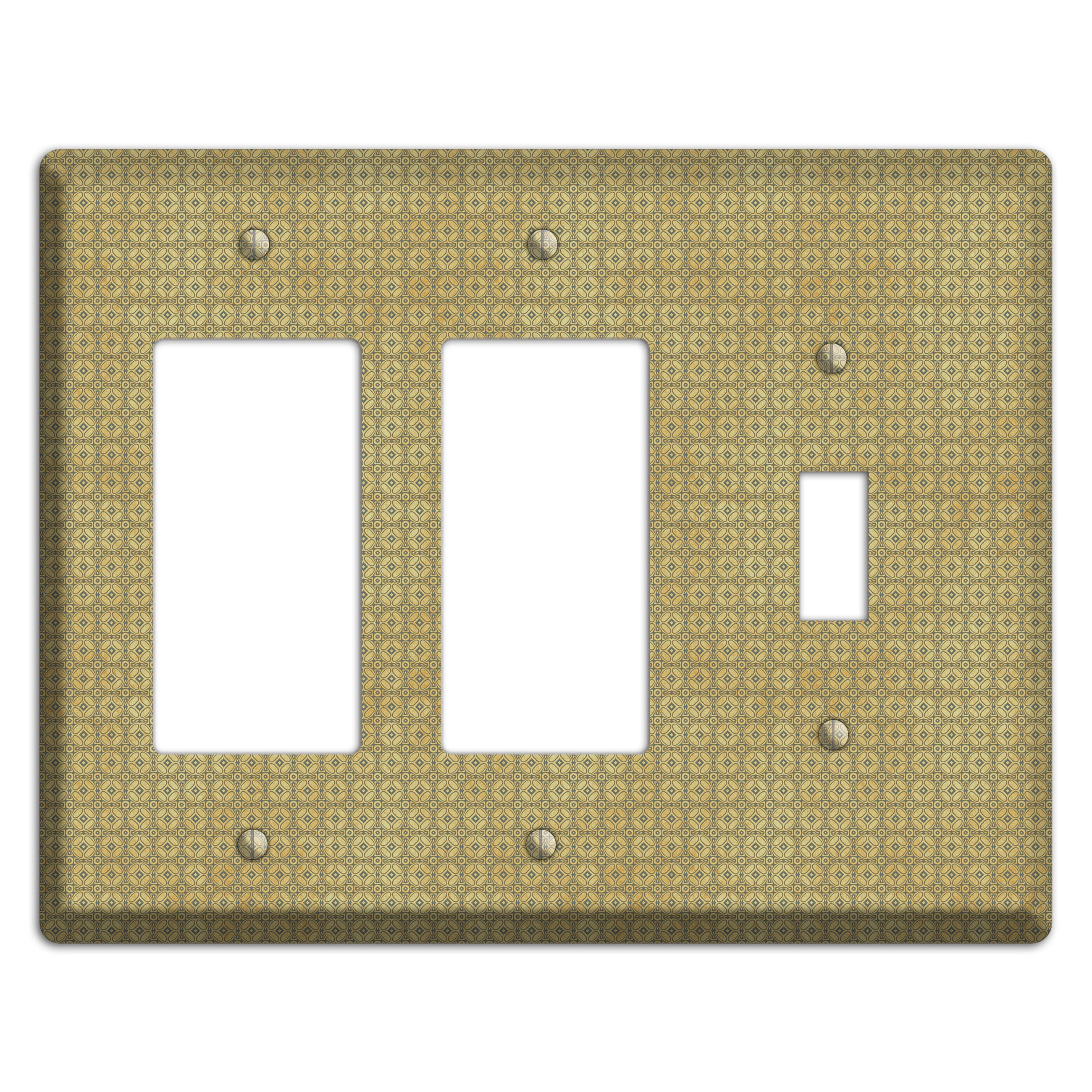 Multi Beige Arabesque 2 Rocker / Toggle Wallplate