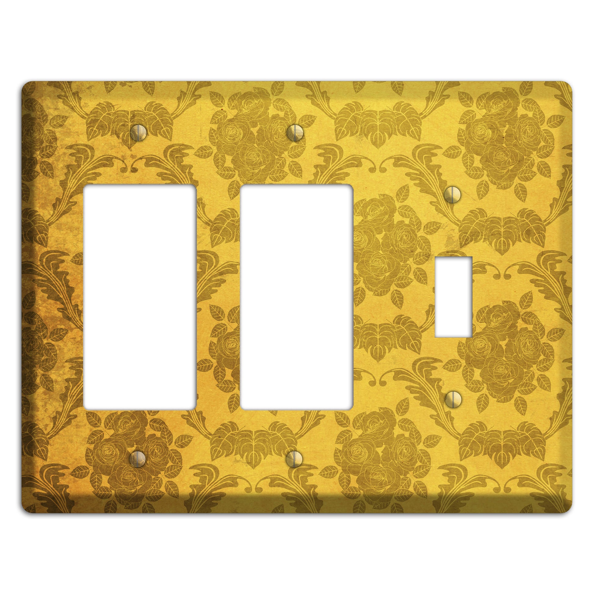 Tusock Vintage Rose Damask 2 Rocker / Toggle Wallplate