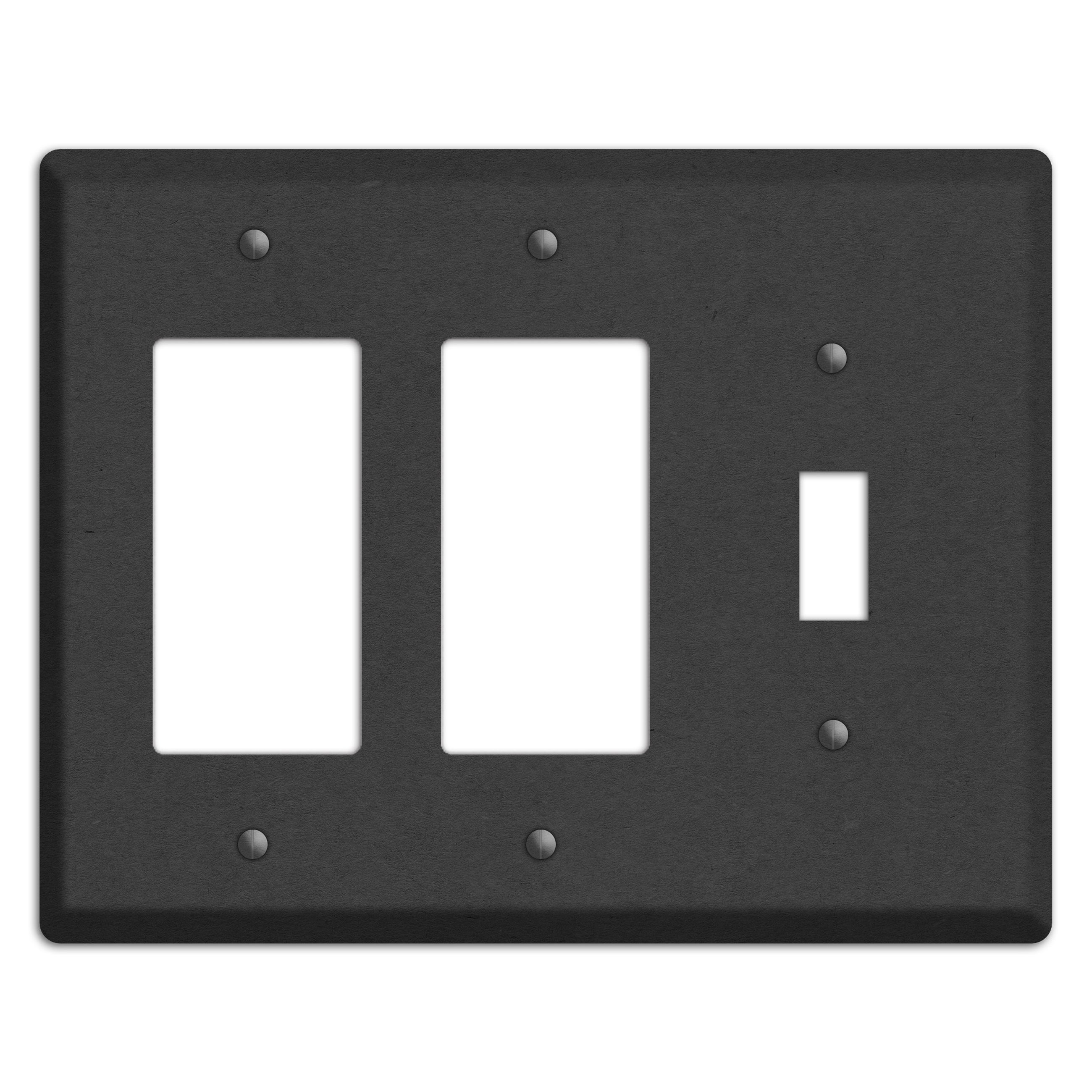 Charcoal Kraft 2 Rocker / Toggle Wallplate