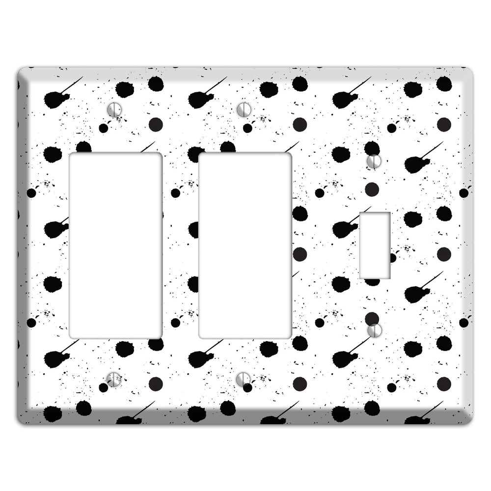 Ink Drops 6 2 Rocker / Toggle Wallplate