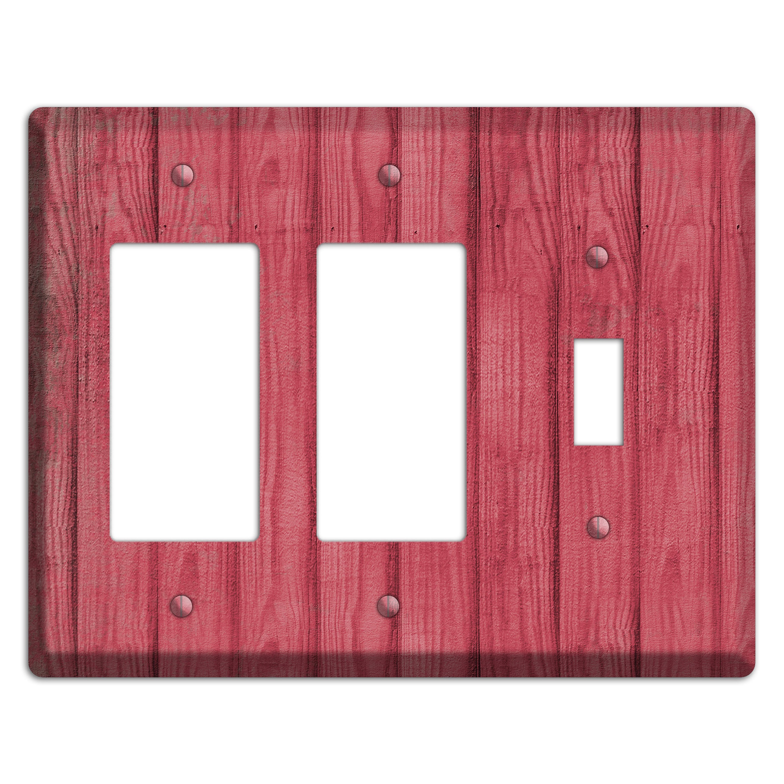 Fuzzy Wuzzy Weathered Wood 2 Rocker / Toggle Wallplate
