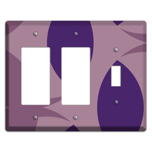 Purple Abstract 2 Rocker / Toggle Wallplate