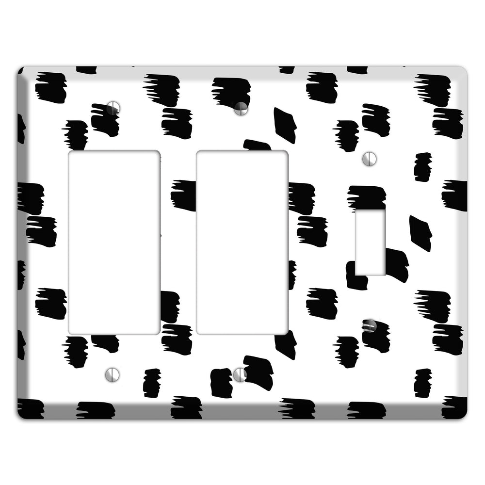 Ink Brushstrokes 6 2 Rocker / Toggle Wallplate