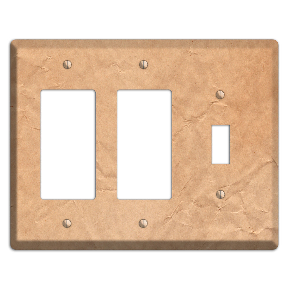 Aged Paper 6 2 Rocker / Toggle Wallplate
