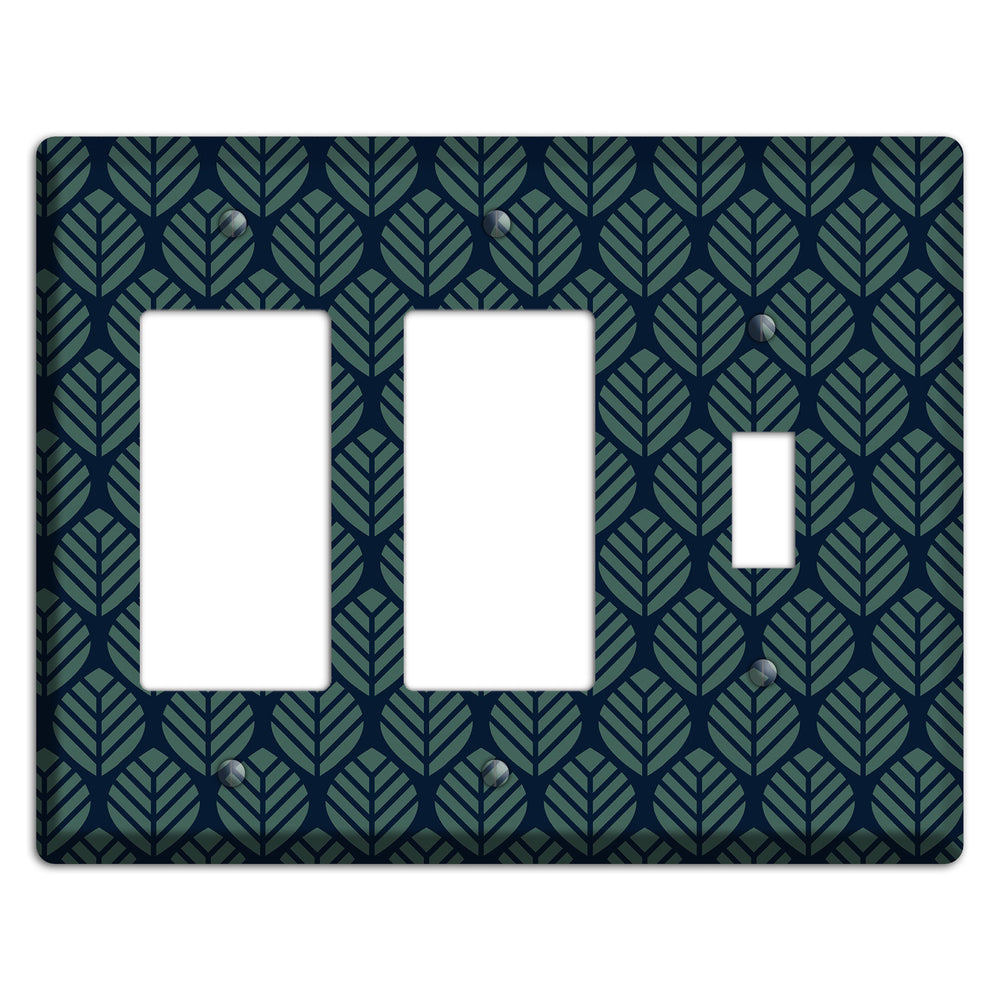 Leaves Style T 2 Rocker / Toggle Wallplate
