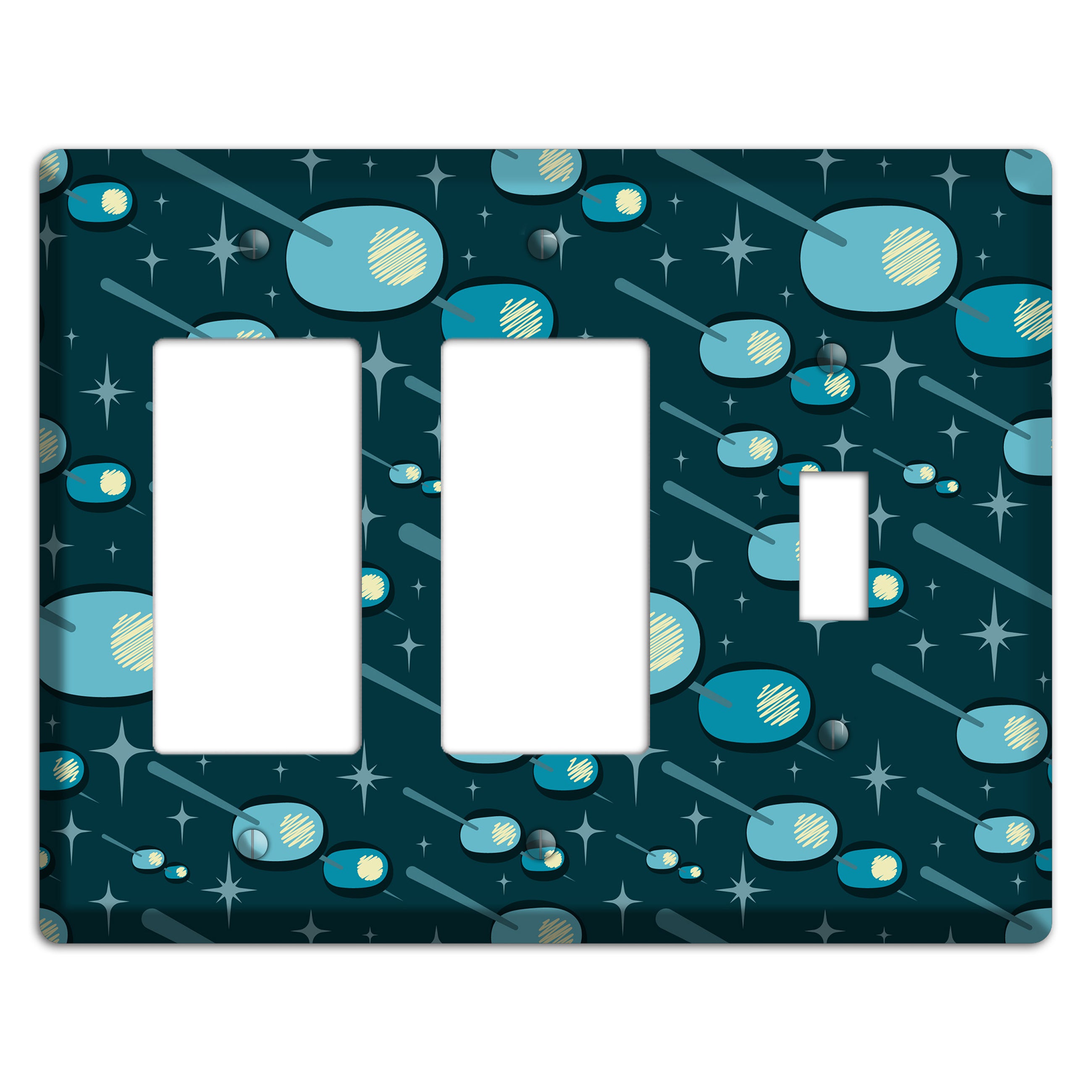 Navy Olives 2 Rocker / Toggle Wallplate