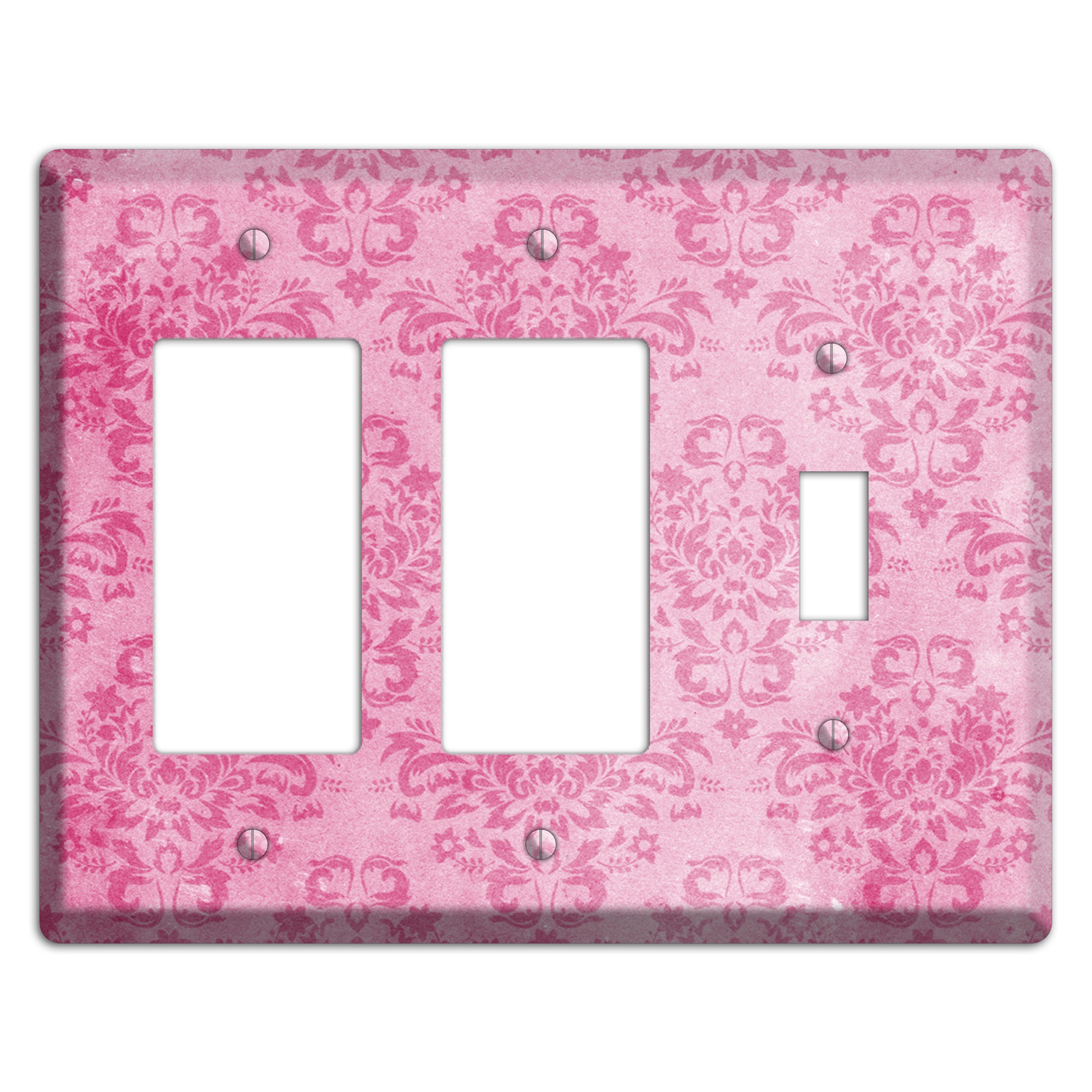 Beauty Bush Pink Texture 2 Rocker / Toggle Wallplate