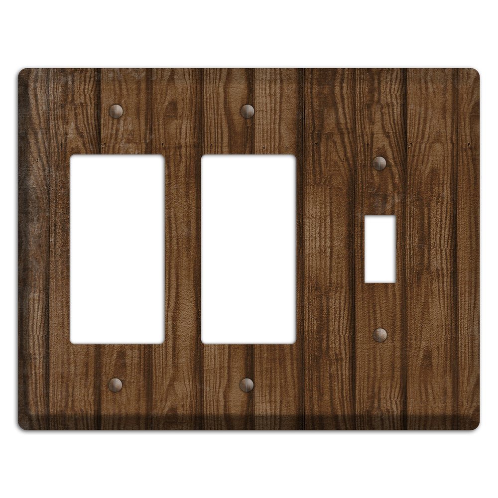 Spice Weathered Wood 2 Rocker / Toggle Wallplate