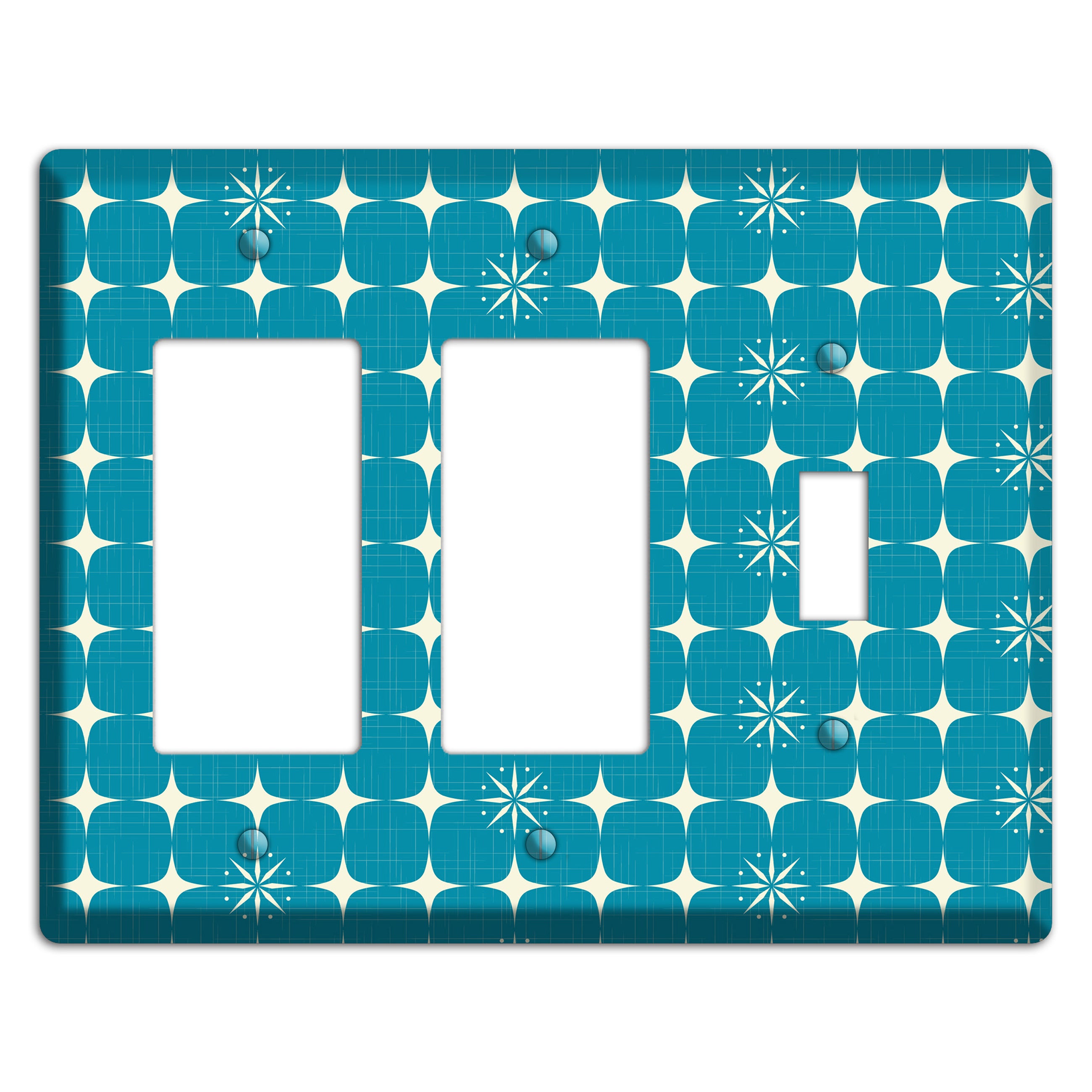 Blue Atomic 2 Rocker / Toggle Wallplate