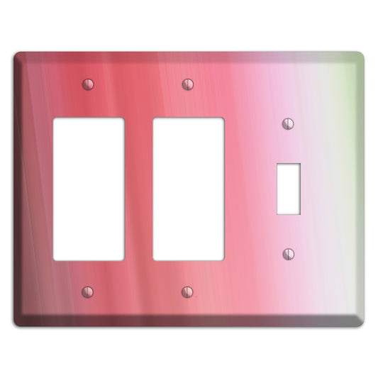 Coral Pink Ray of Light 2 Rocker / Toggle Wallplate