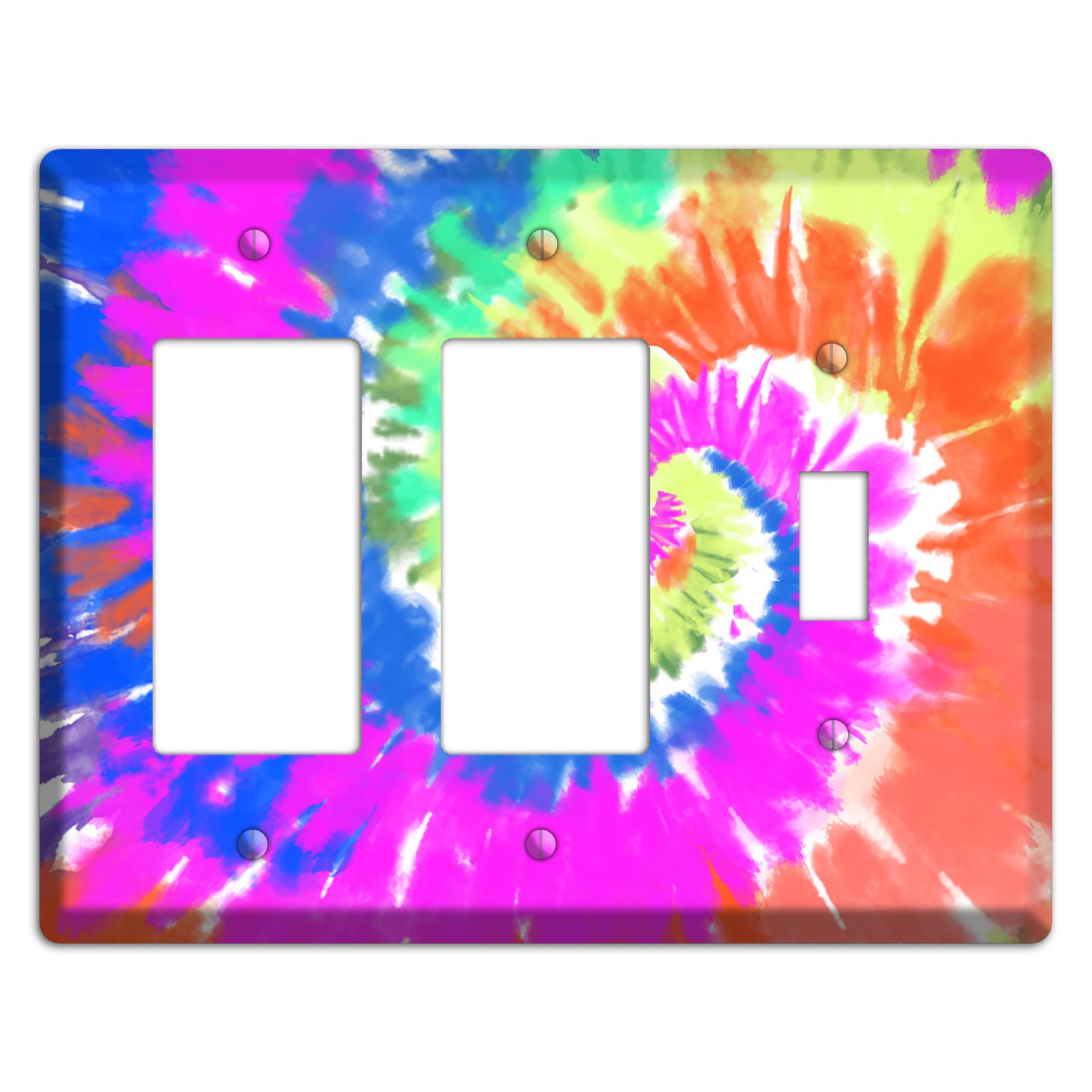 Tie Die 2 Rocker / Toggle Wallplate