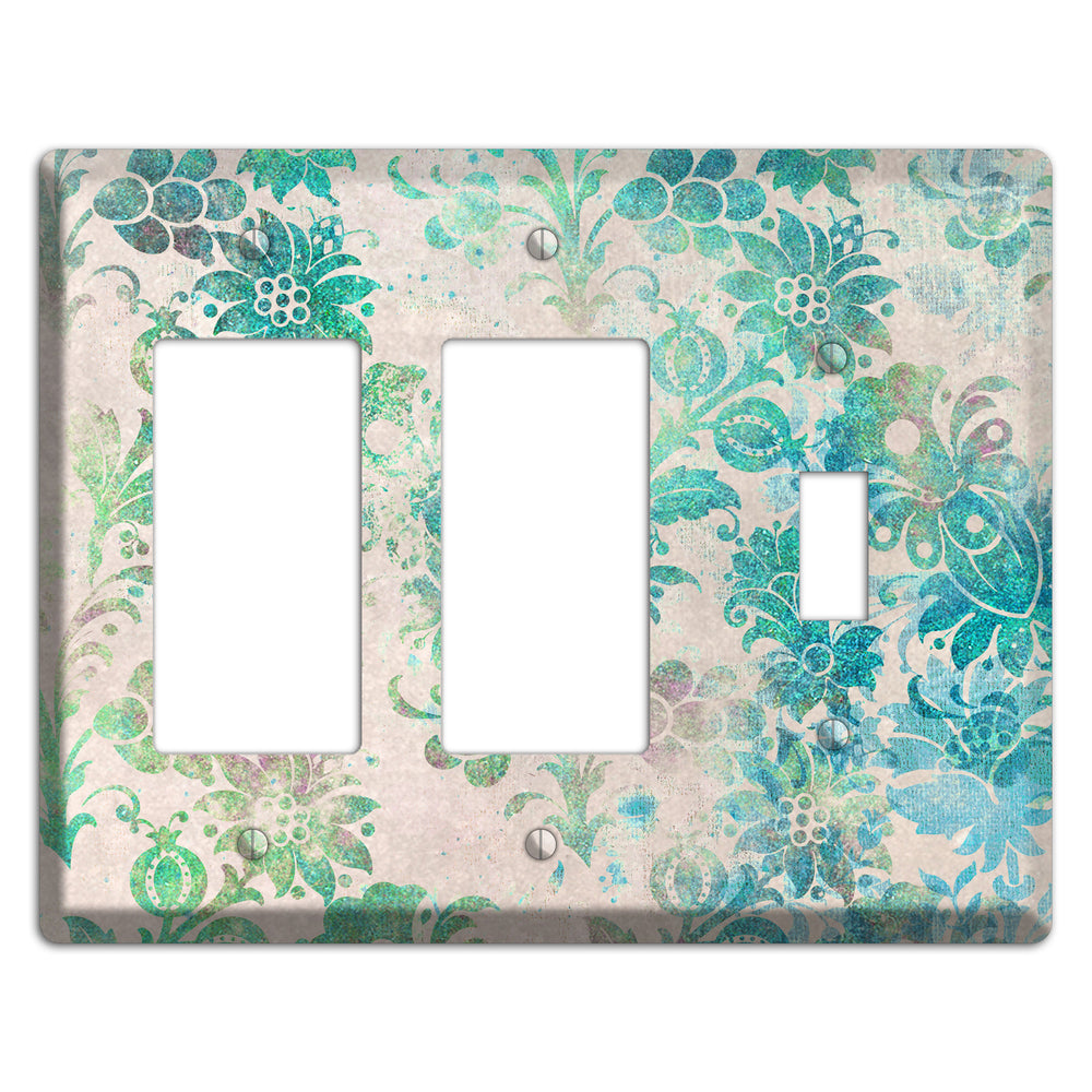 Acapulco Whimsical Damask 2 Rocker / Toggle Wallplate