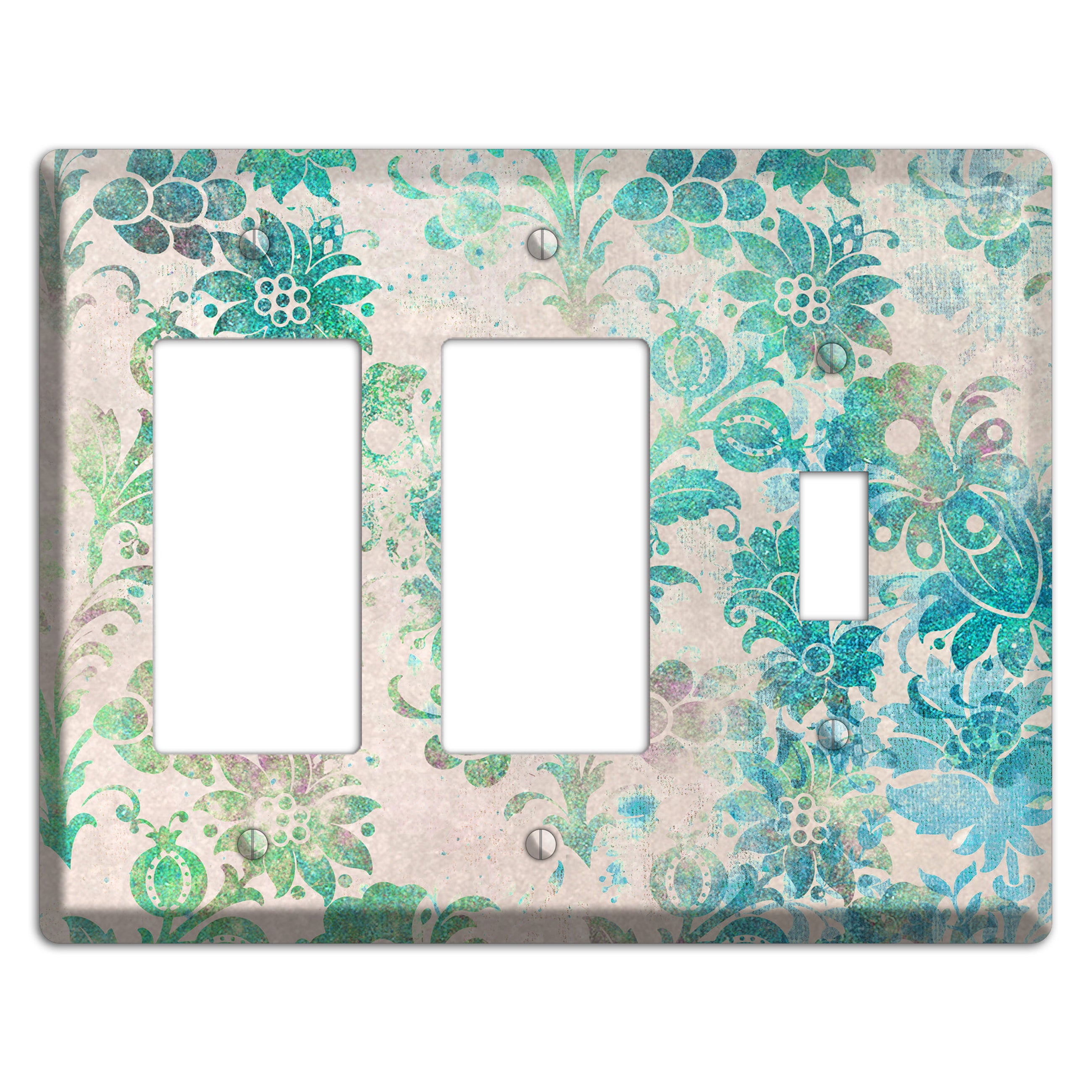 Acapulco Whimsical Damask 2 Rocker / Toggle Wallplate