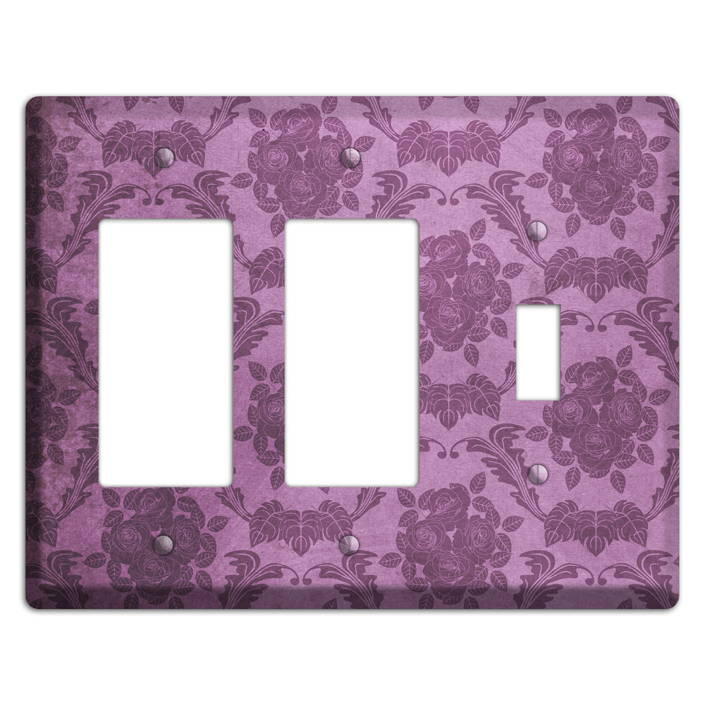 Bouquet Vintage Rose Damask 2 Rocker / Toggle Wallplate