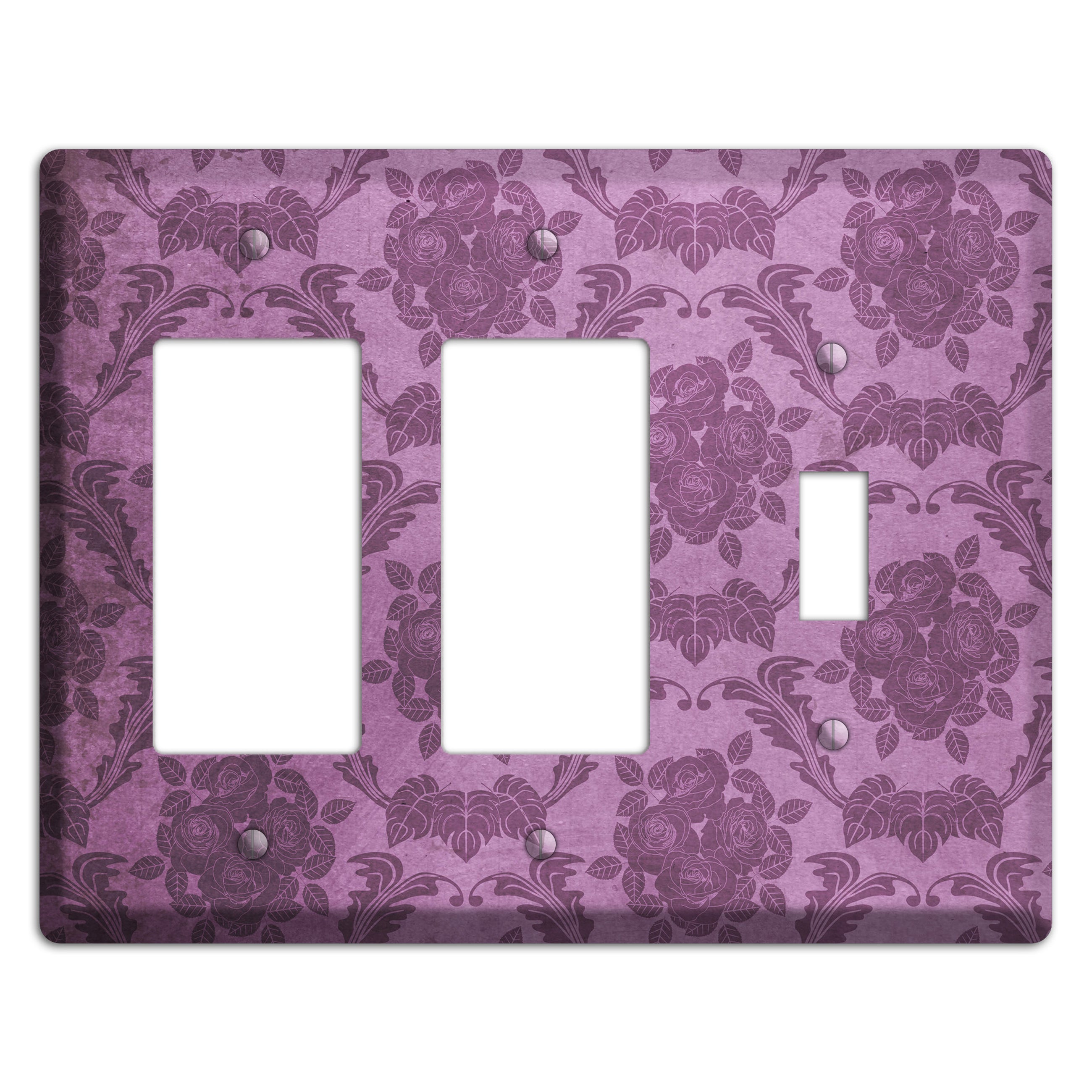 Bouquet Vintage Rose Damask 2 Rocker / Toggle Wallplate
