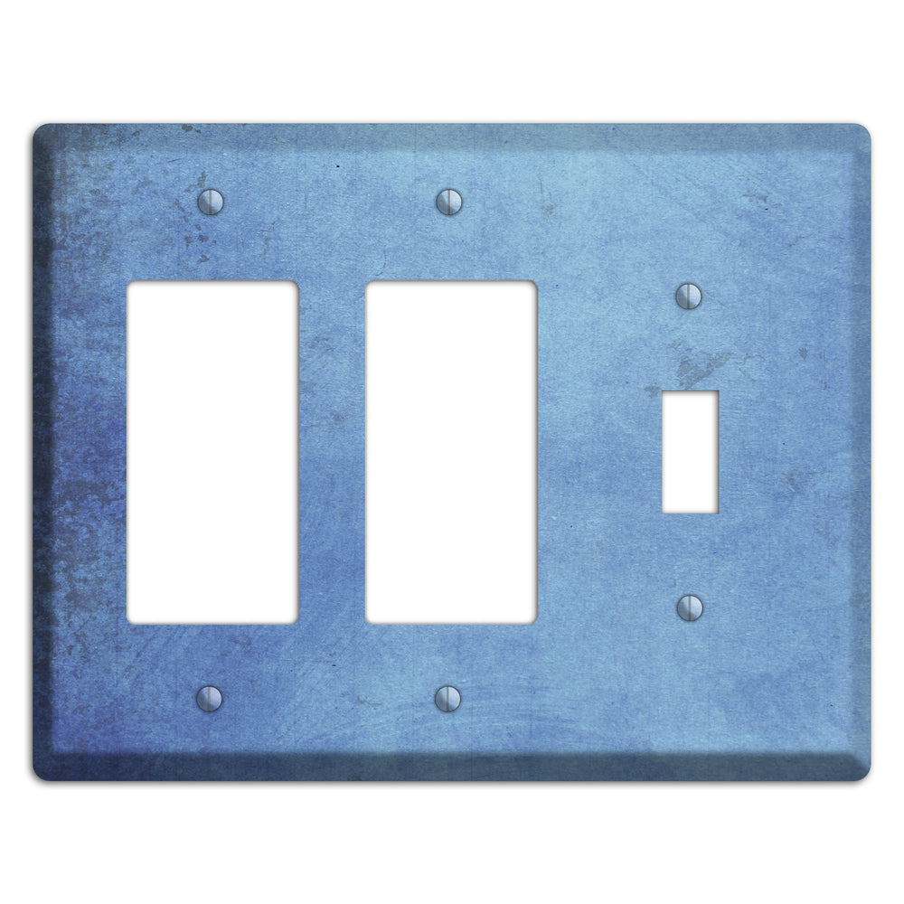 Polo Blue Vintage Grunge 2 Rocker / Toggle Wallplate