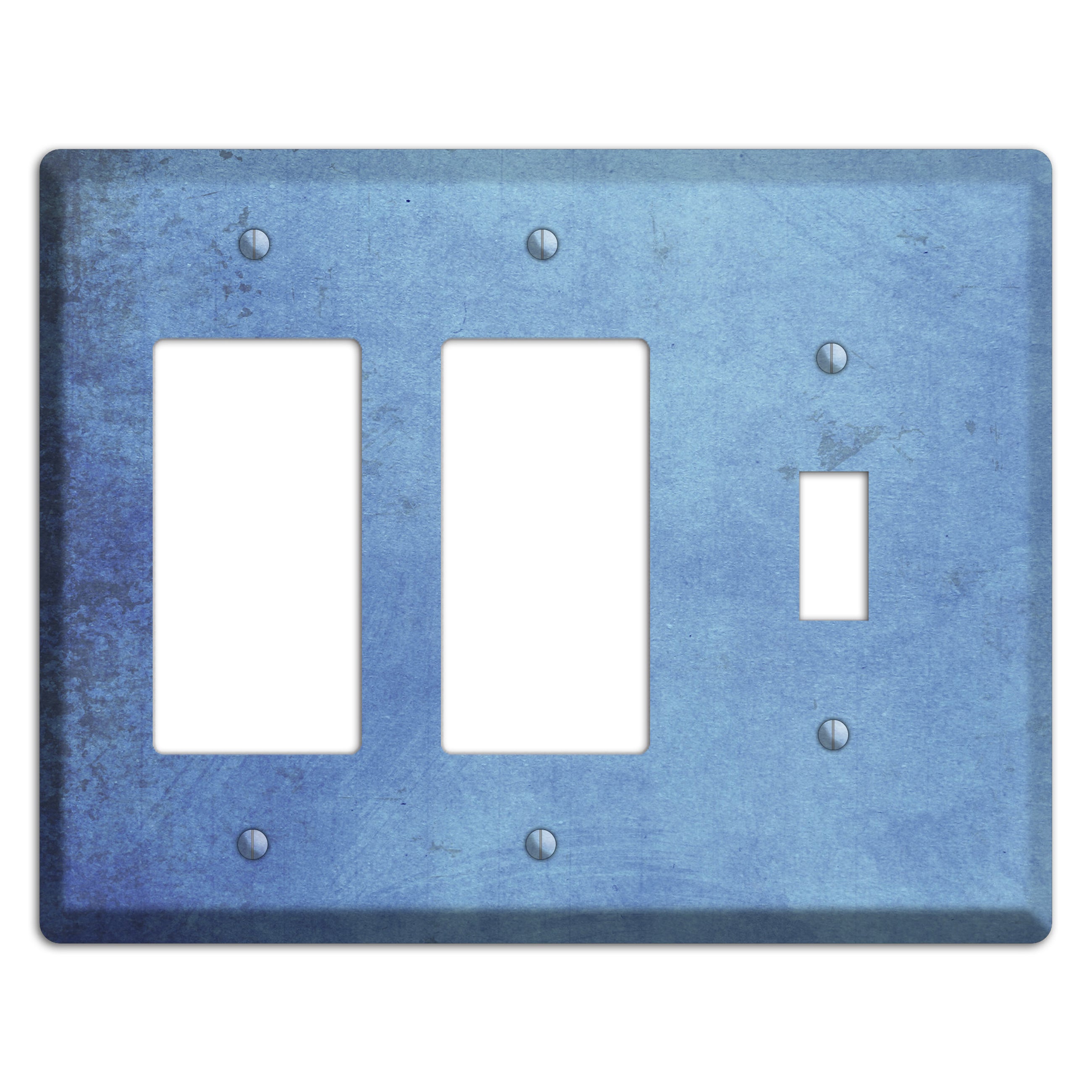 Polo Blue Vintage Grunge 2 Rocker / Toggle Wallplate