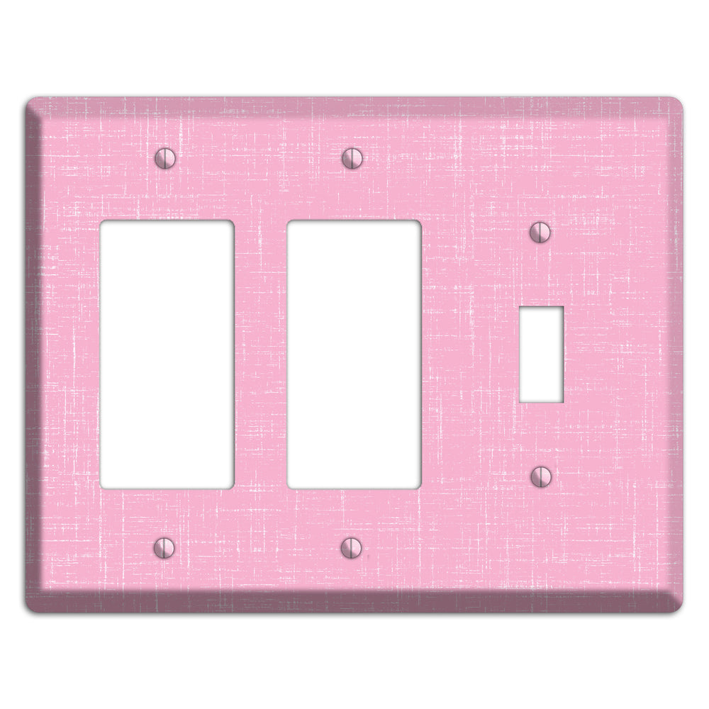 Chantilly Pink Texture 2 Rocker / Toggle Wallplate